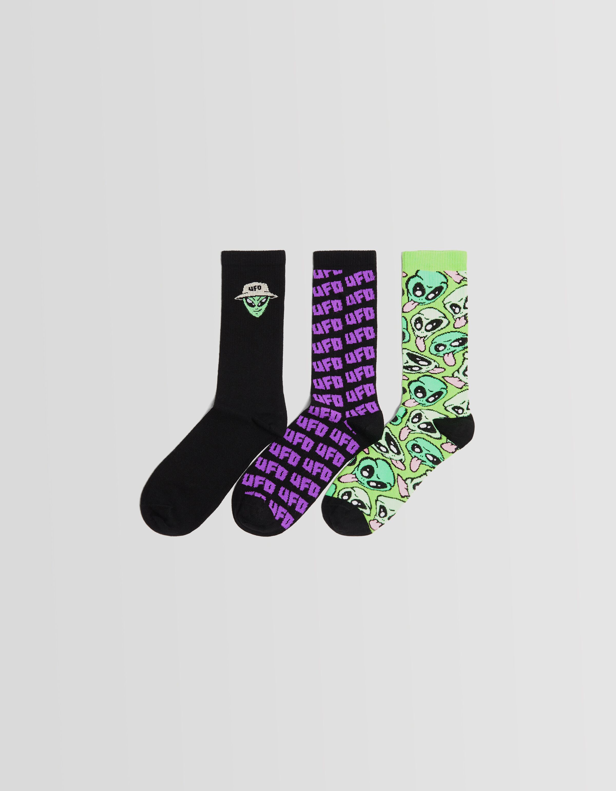 Pack 3 calcetines print