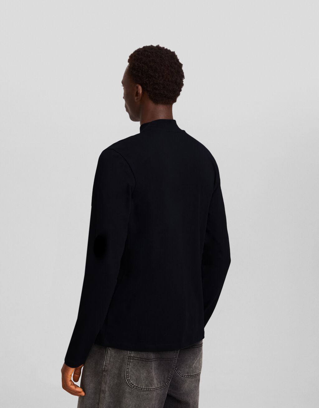 Camiseta manga larga cuello subido