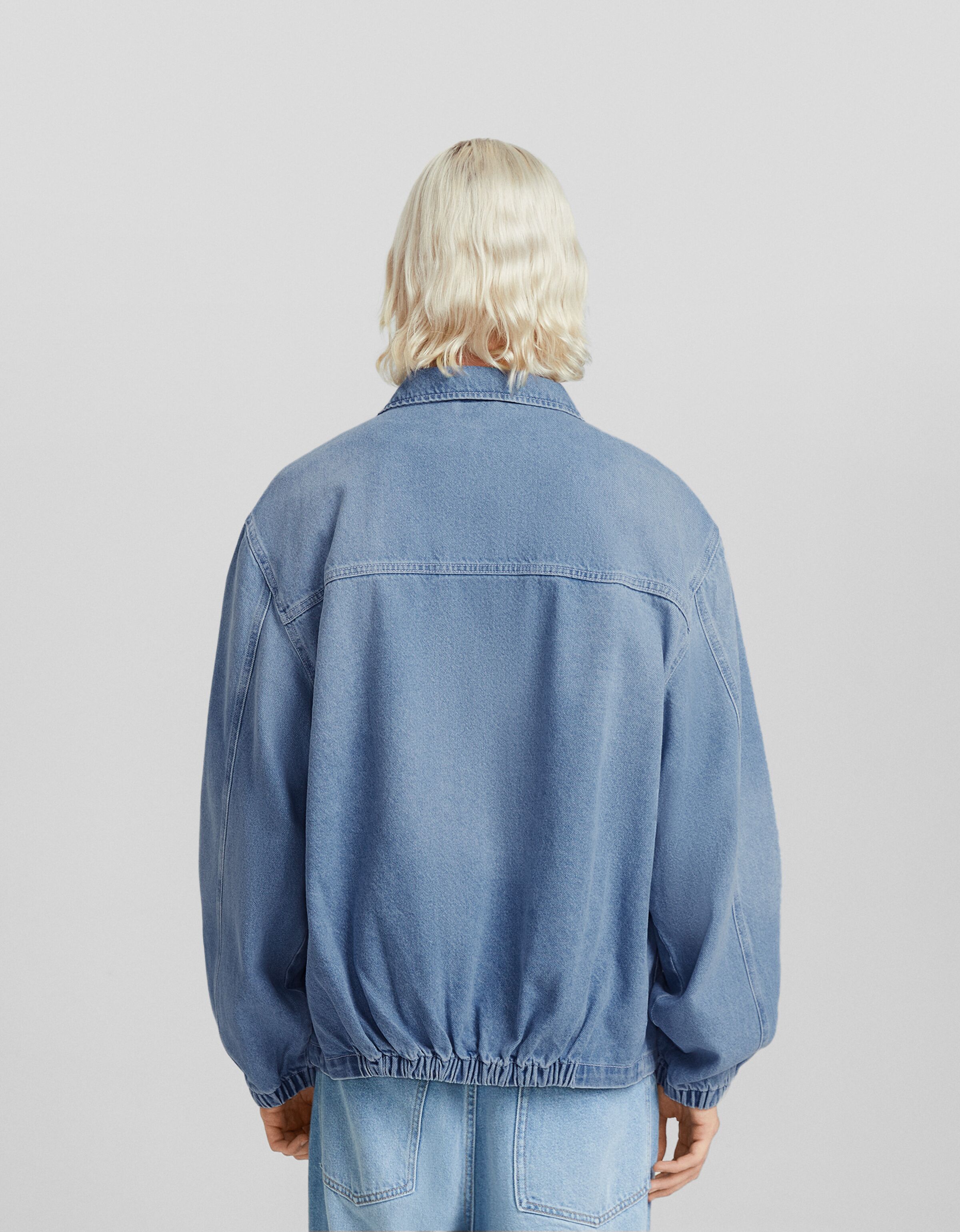 Cazadora denim trucker