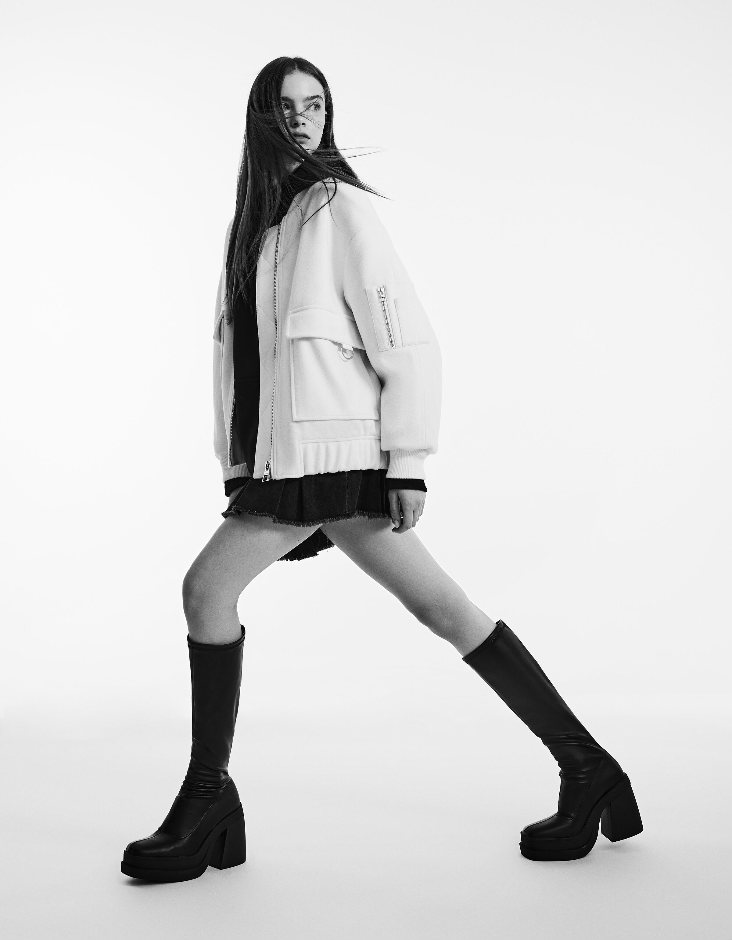 Botas tacón plataforma ajustadas