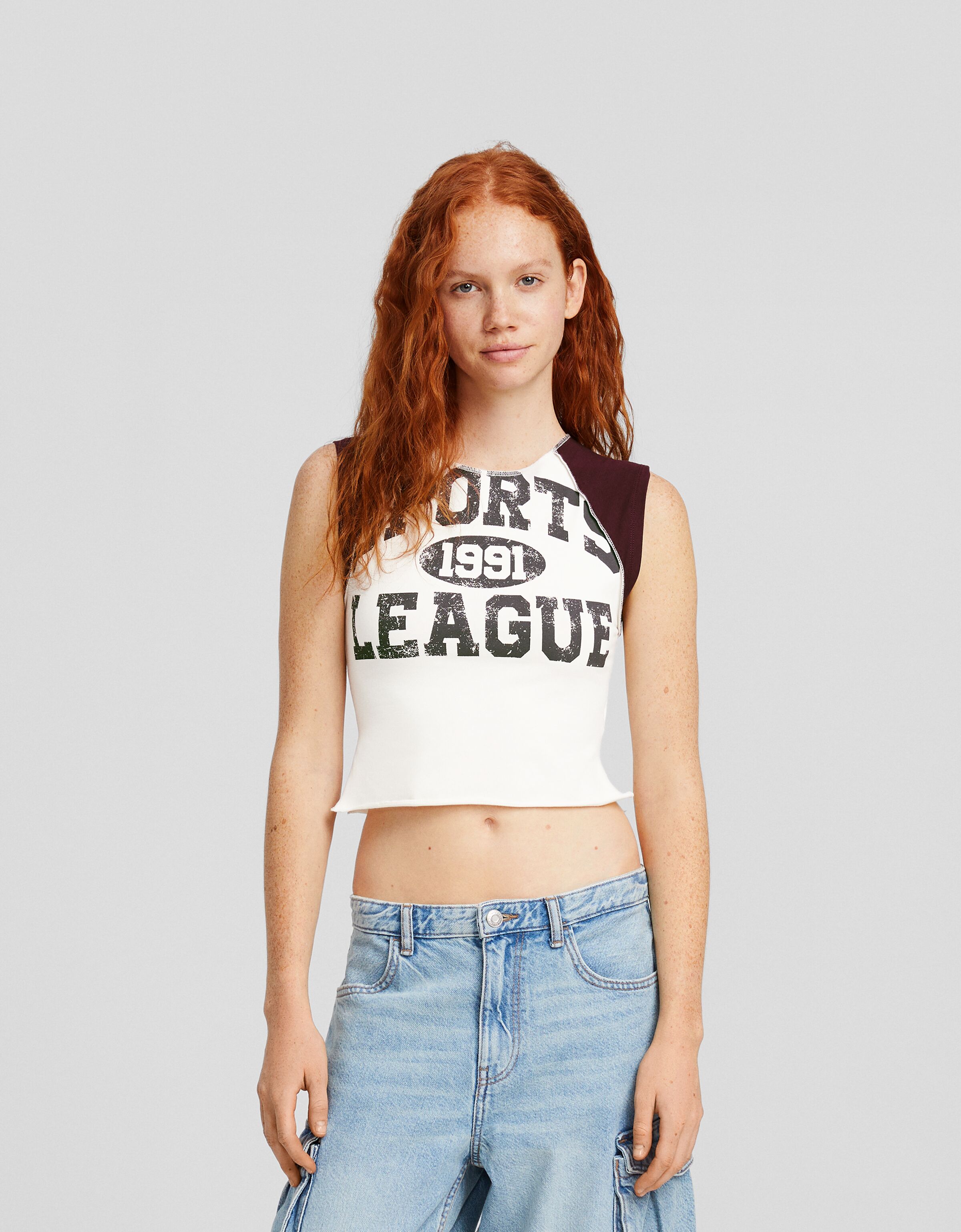 Camiseta sin mangas print