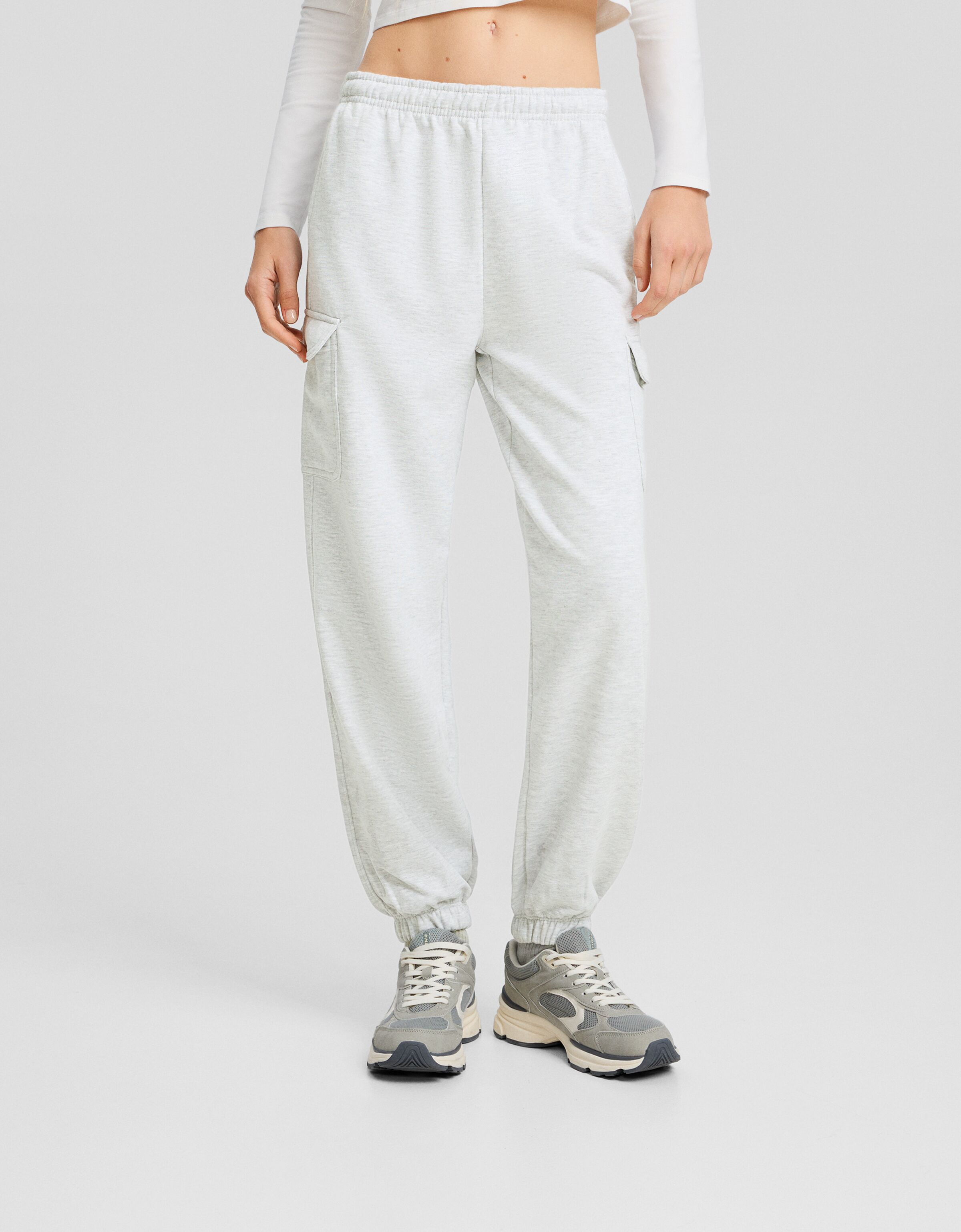 Pantalón jogger felpa cargo
