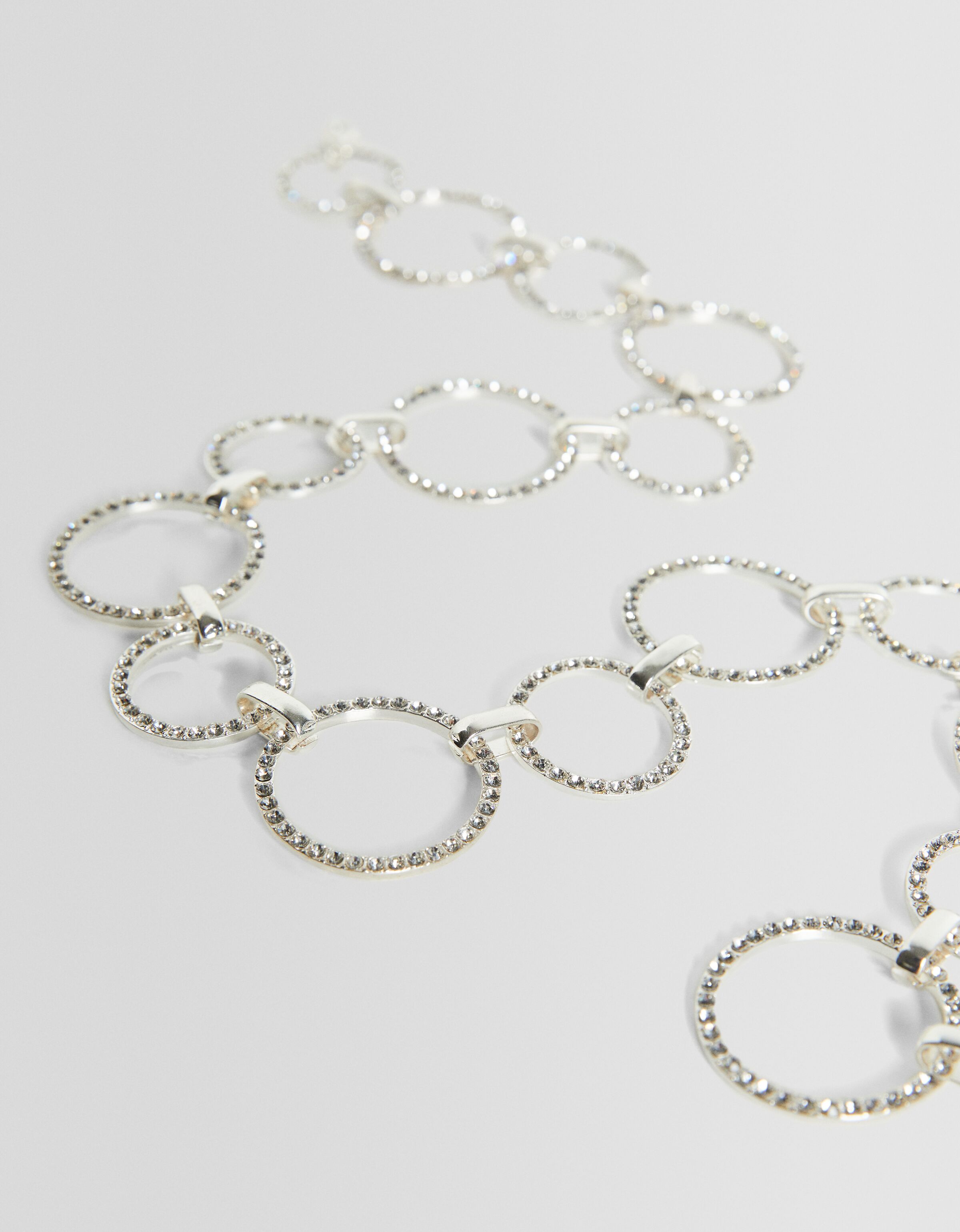 Cinturón anillas strass