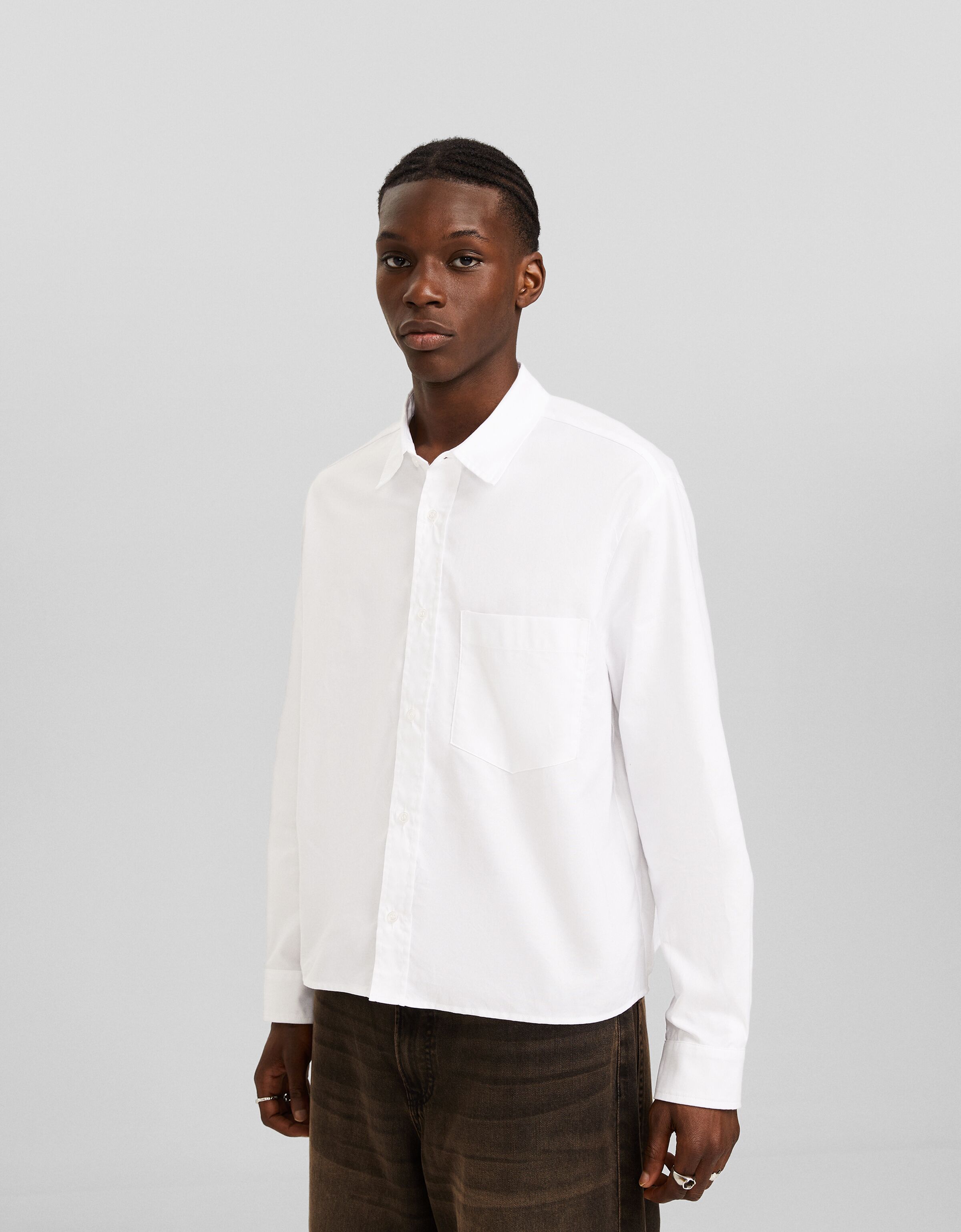 Camisa manga larga oxford