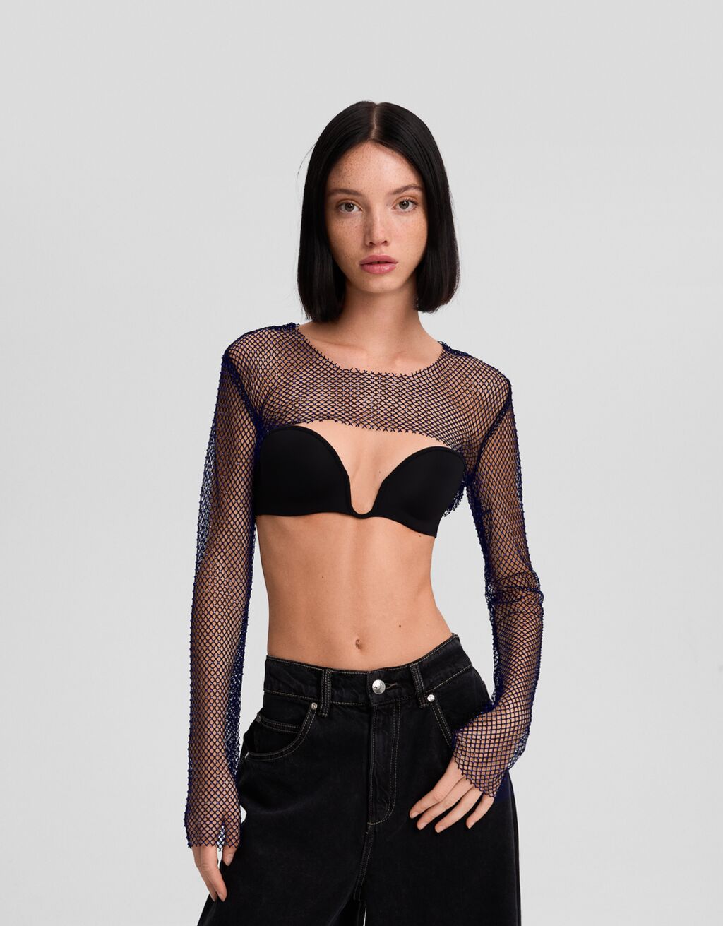 Camiseta manga larga red strass