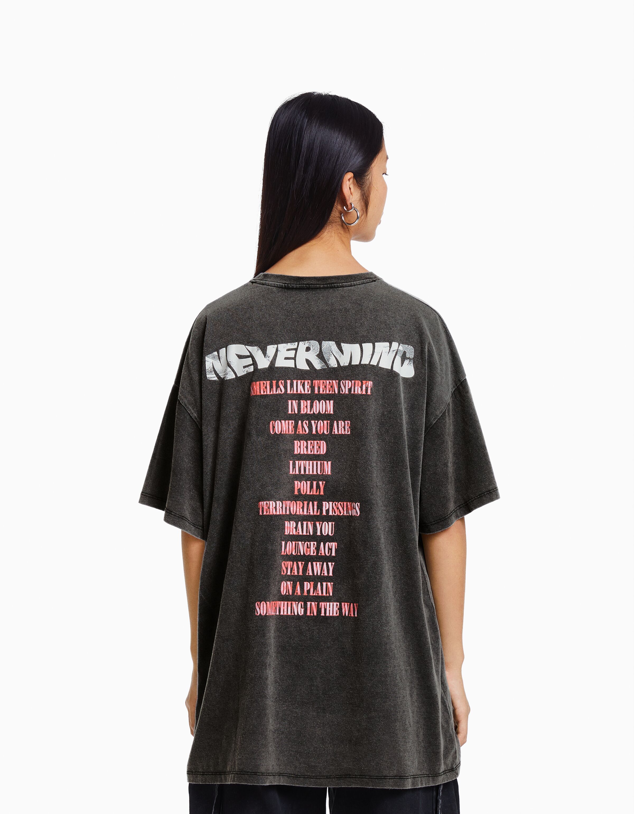 Camiseta Nirvana manga corta oversize print