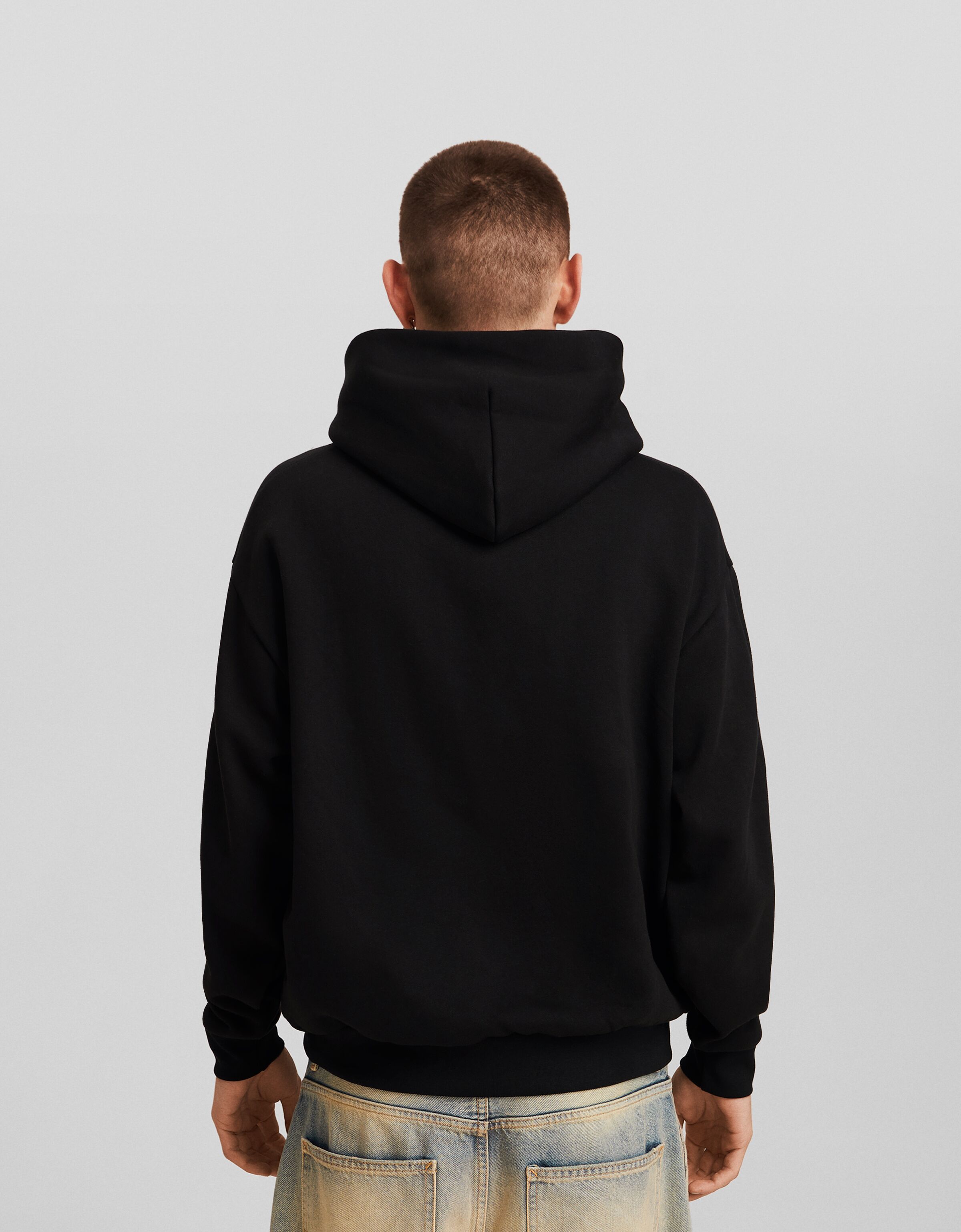 Sudadera capucha boxy fit