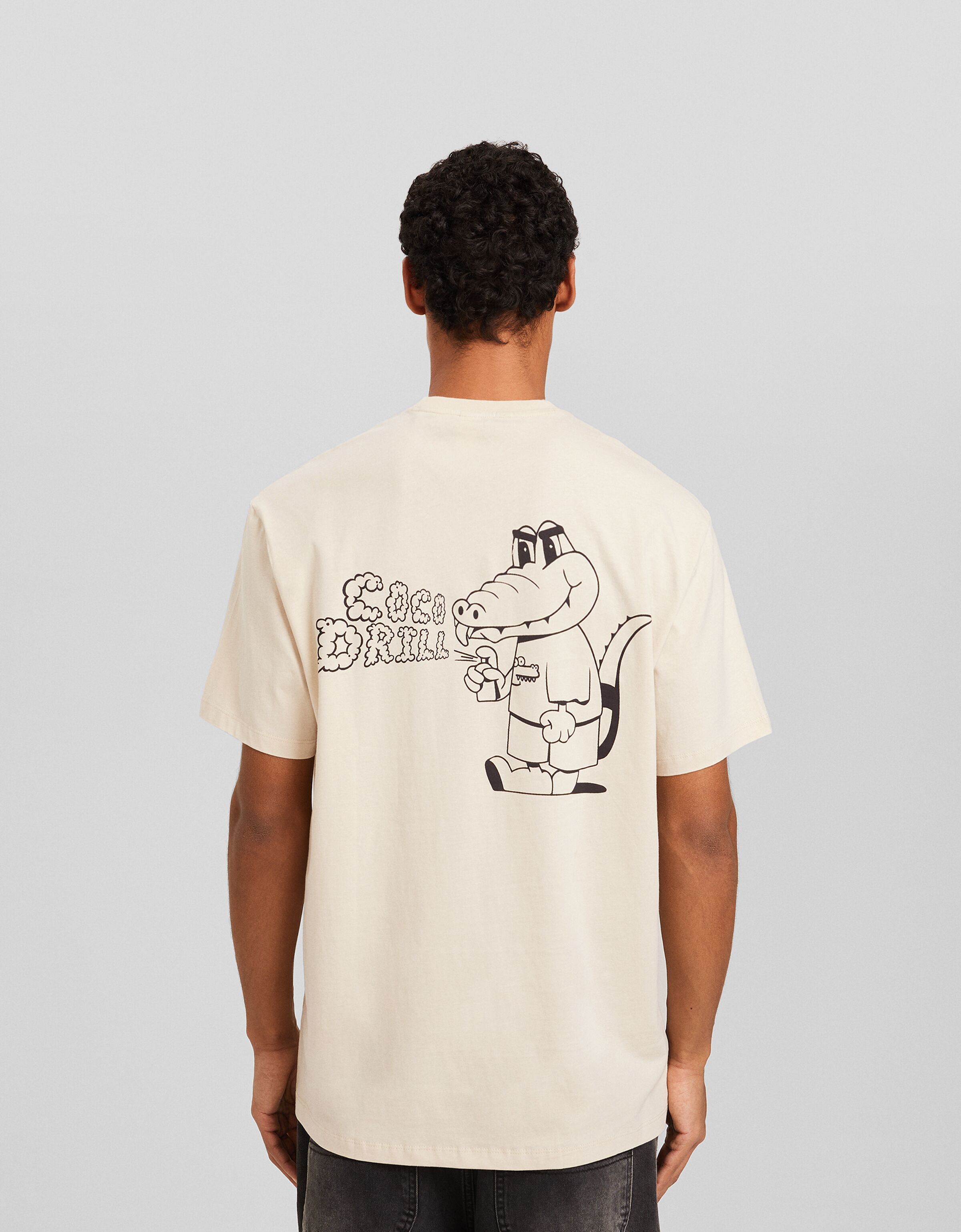 Camiseta manga corta easy fit print