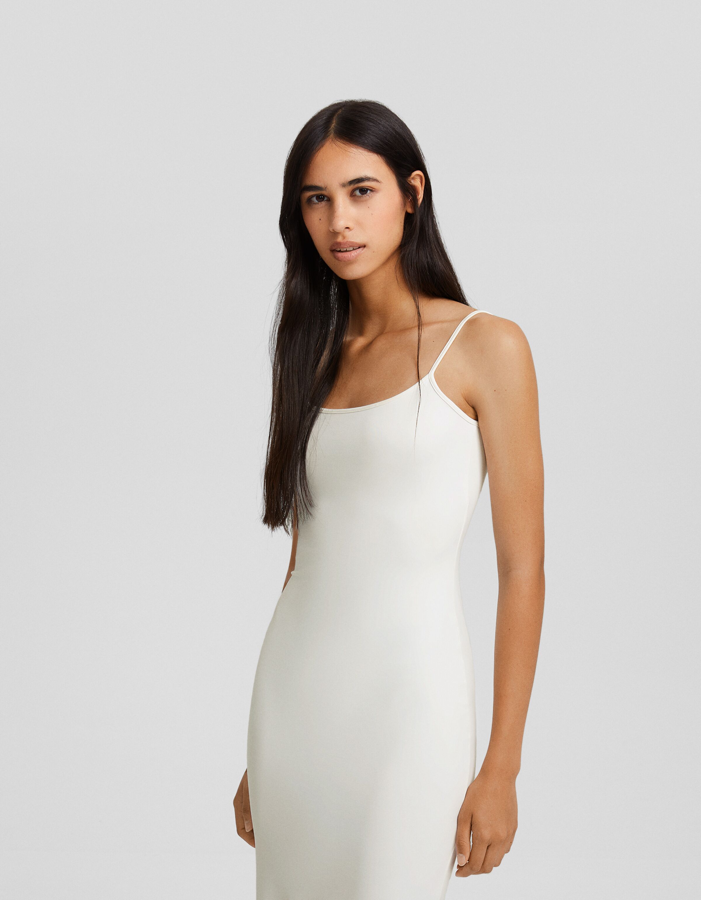 Vestido largo tirantes ajustado