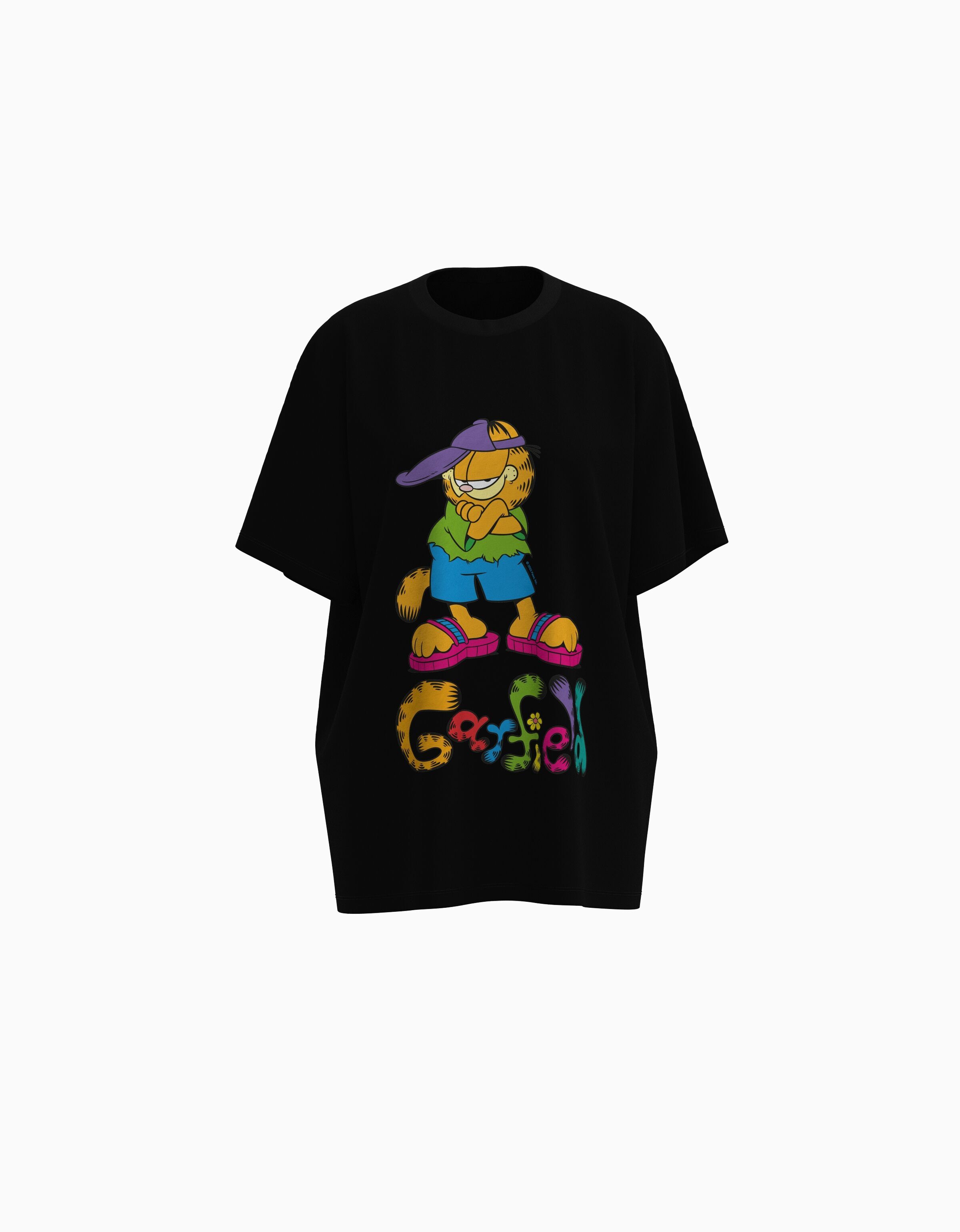 Camiseta Garfield manga corta oversize print
