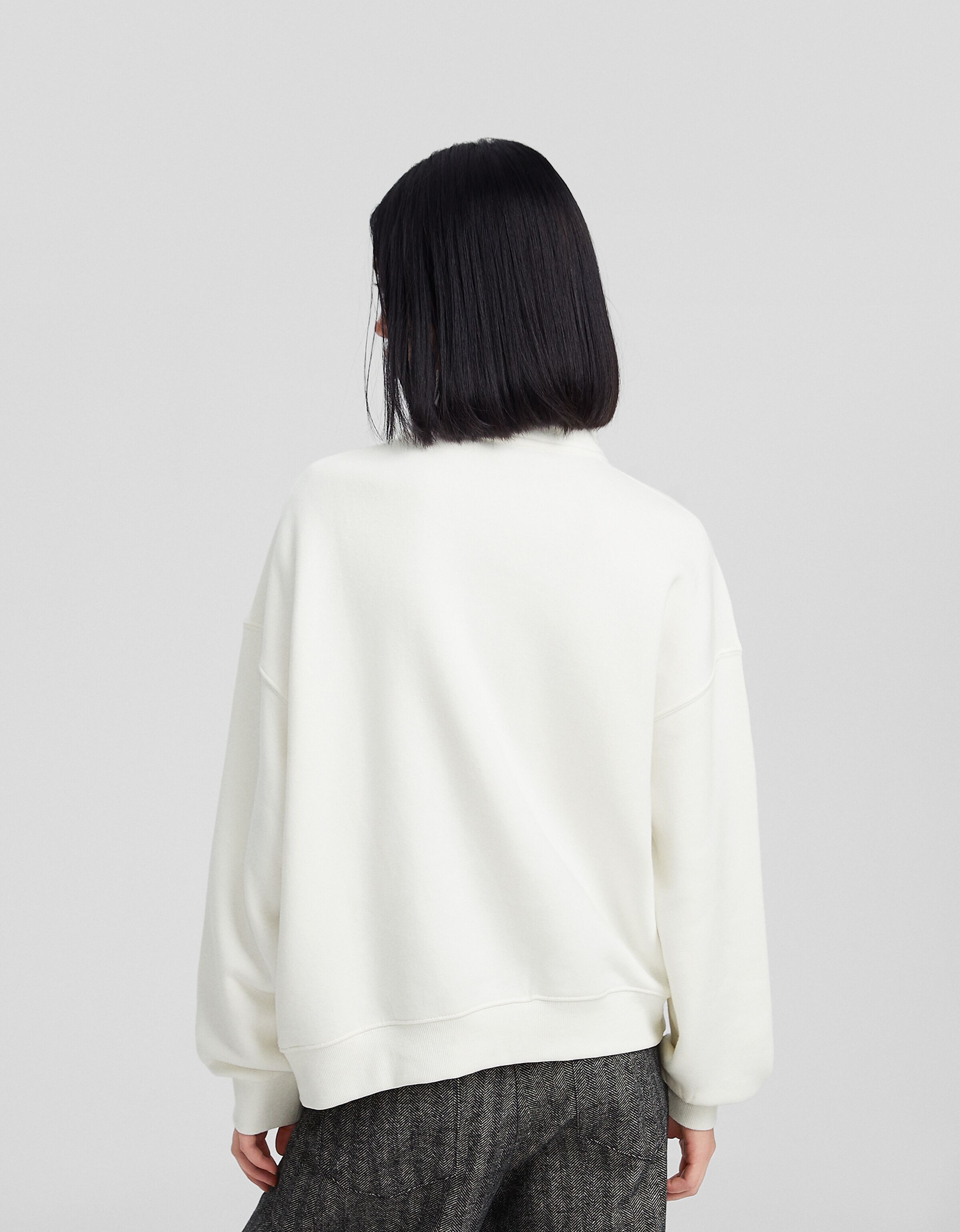 Sudadera cremallera print