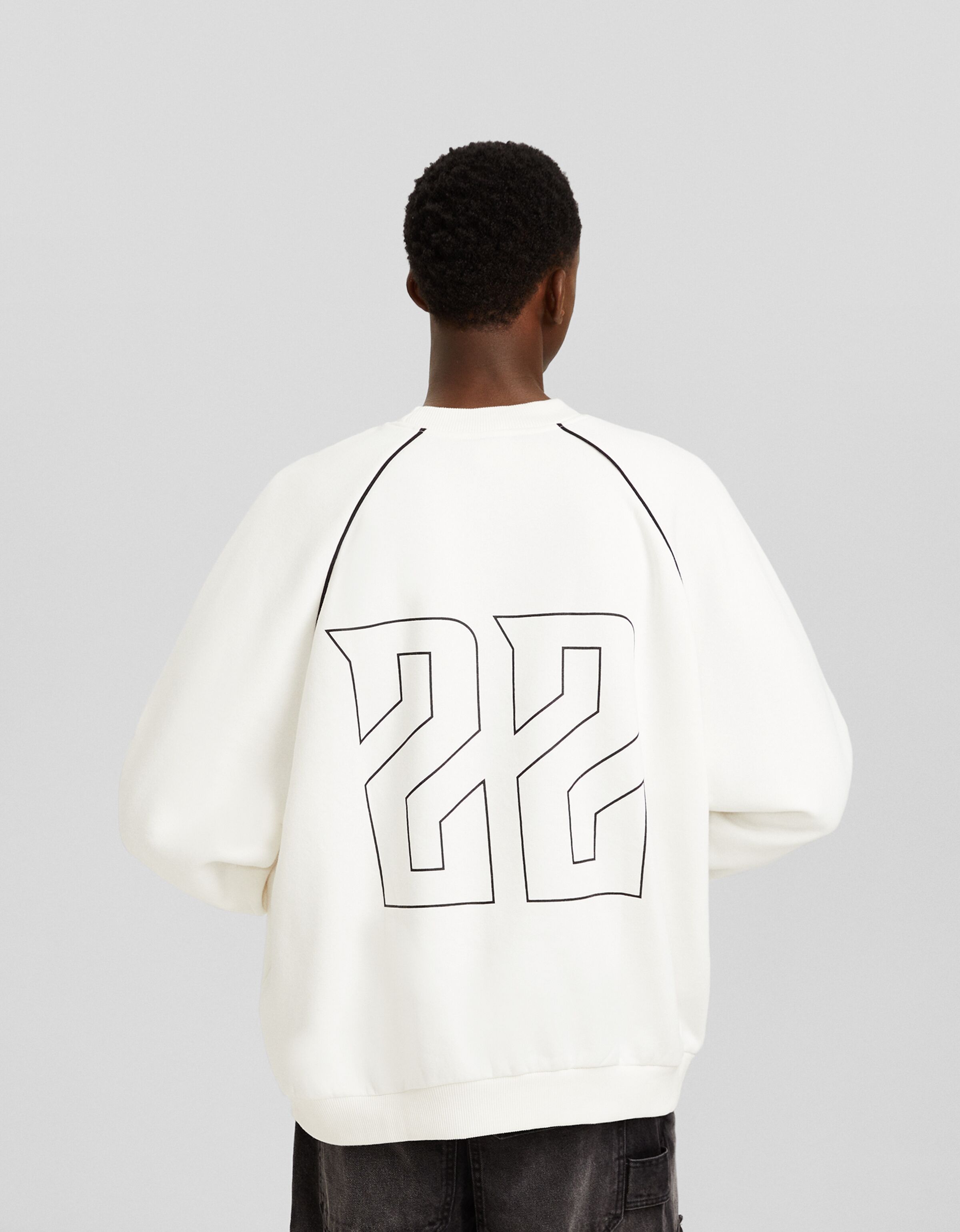 Sudadera ranglan print