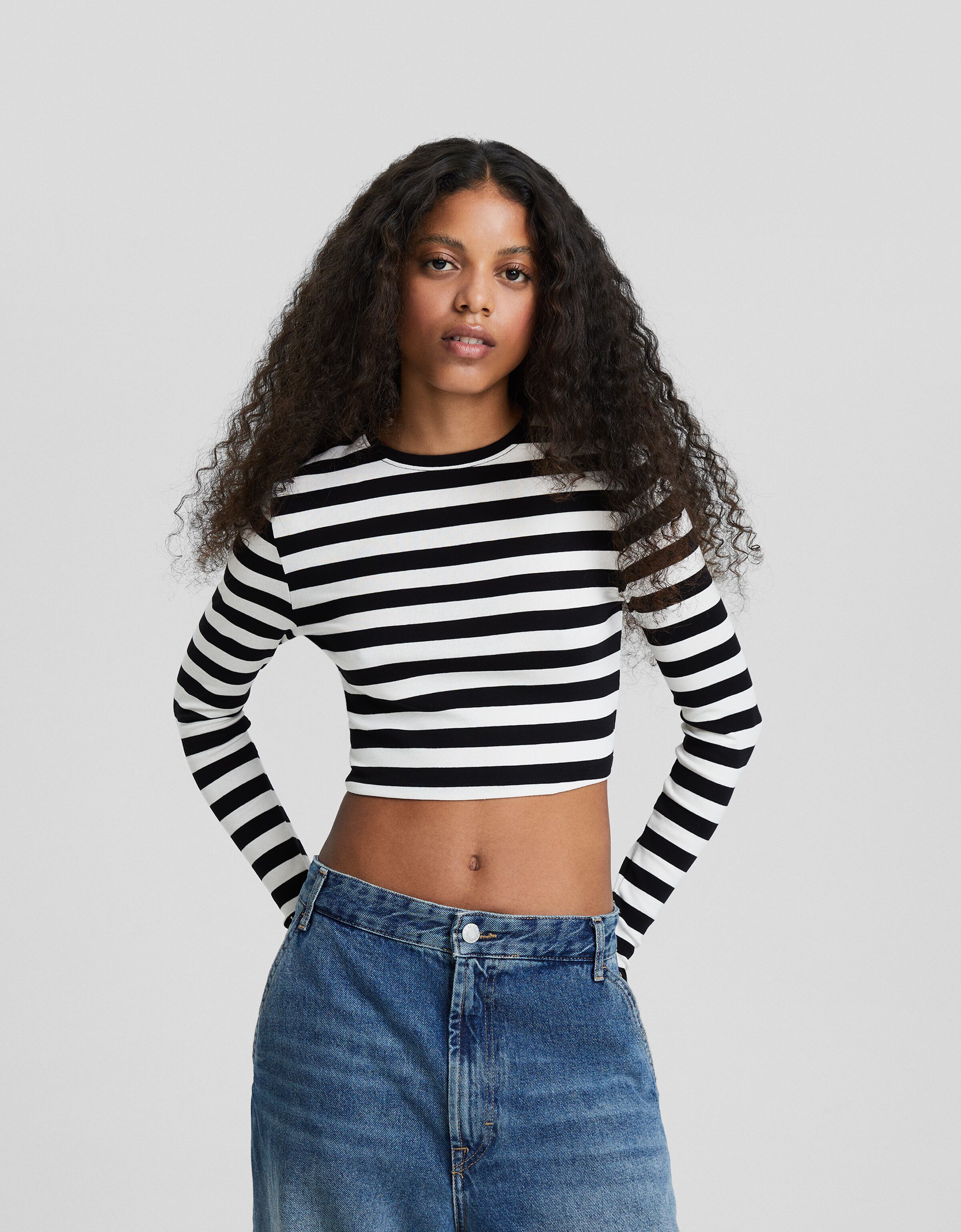 Camiseta manga larga rayas