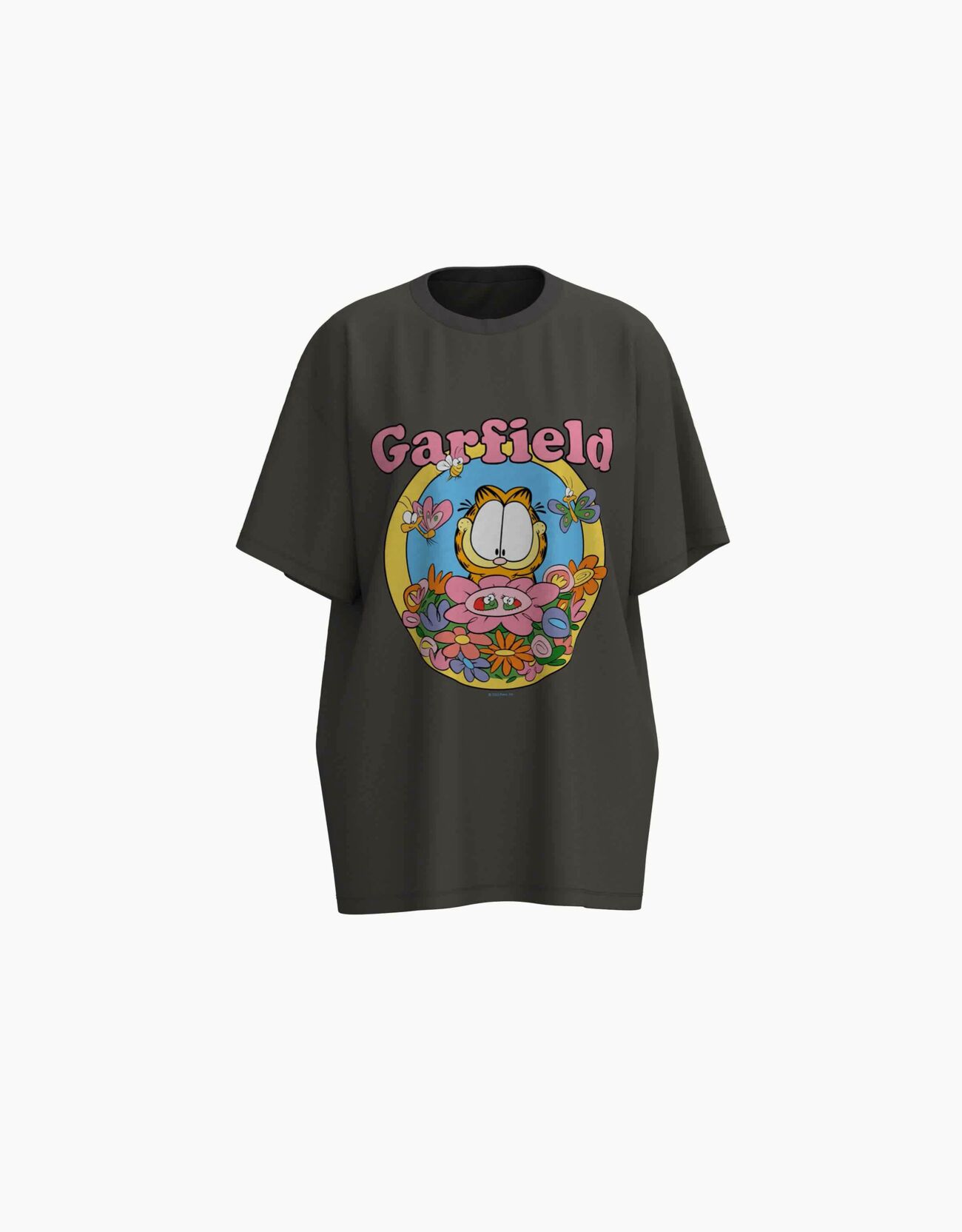 Camiseta Garfield manga corta oversize print