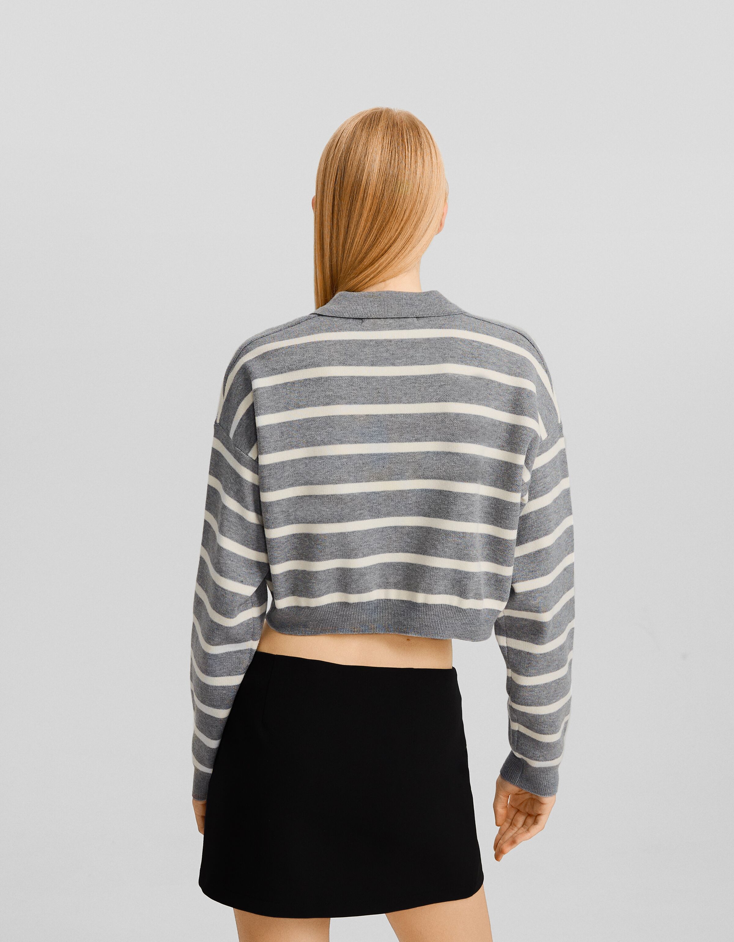 Jersey cuello polo rayas