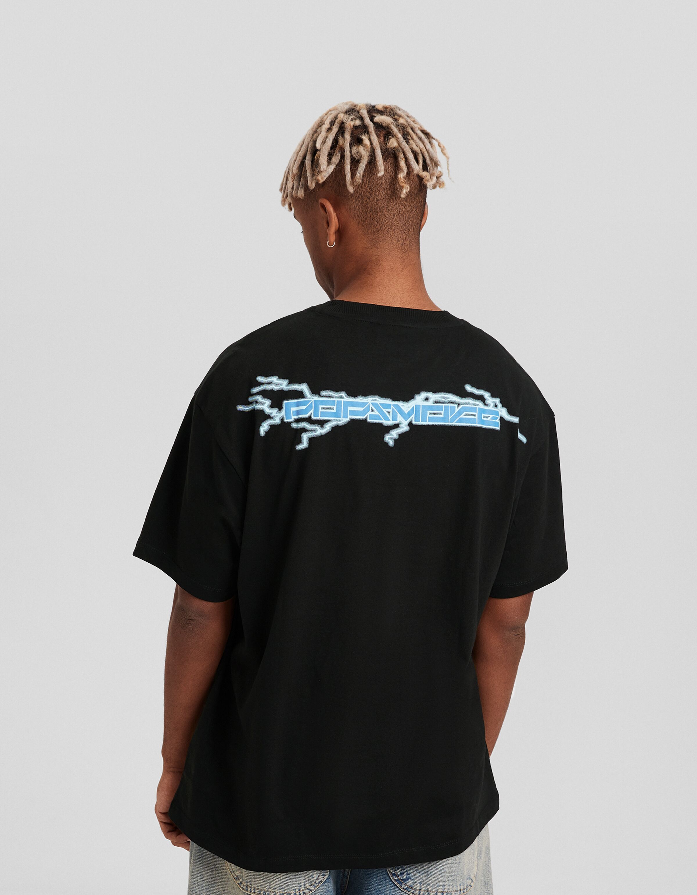 Camiseta Pop Smoke manga corta boxy fit print