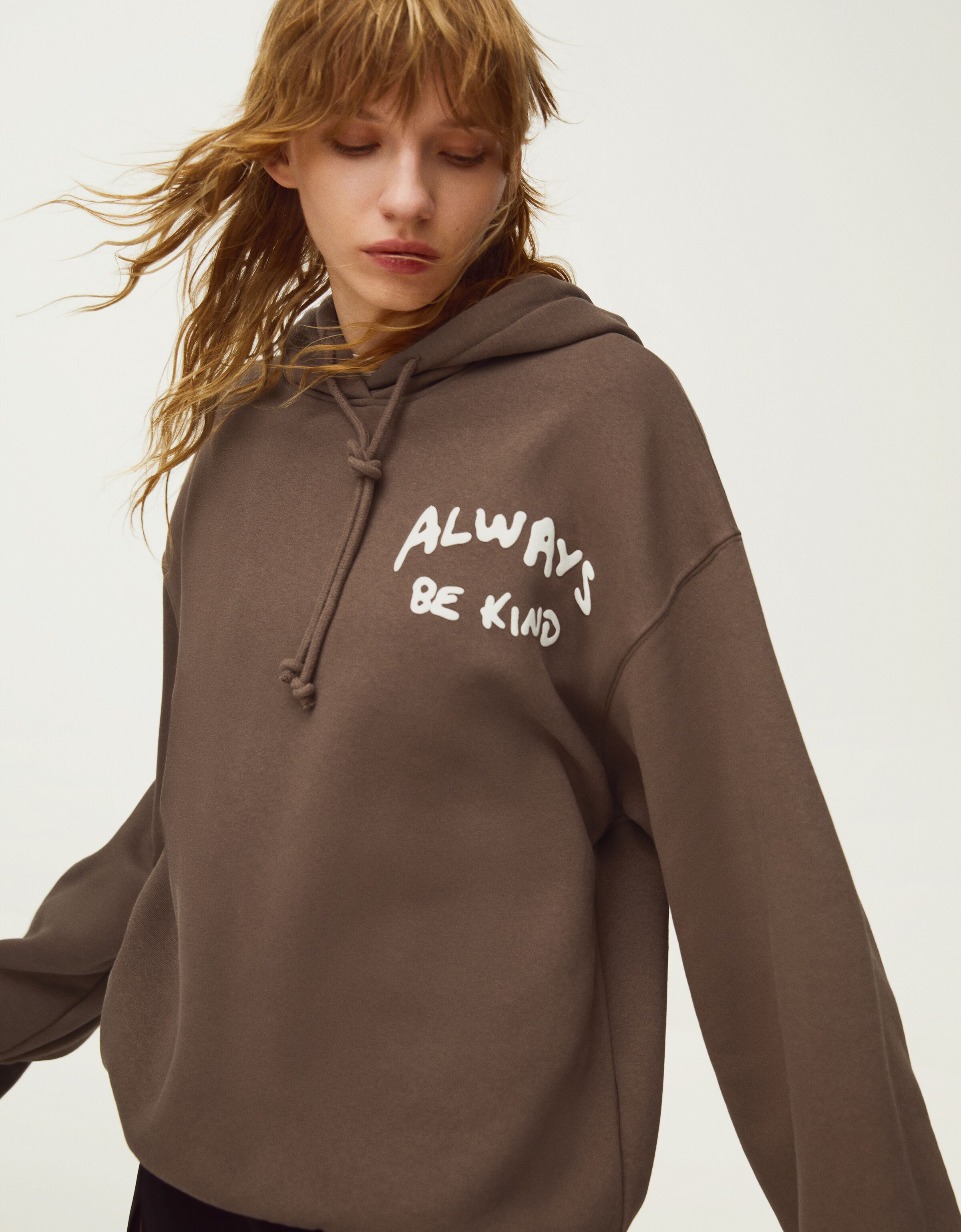 Sudadera capucha print