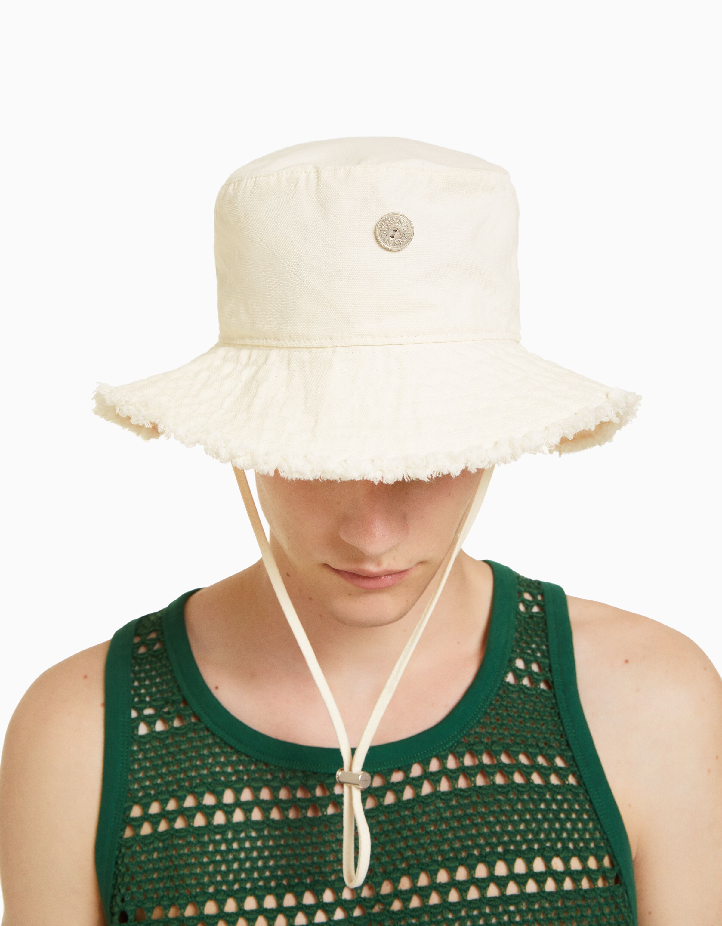 Sombrero bucket algodón efecto lavado