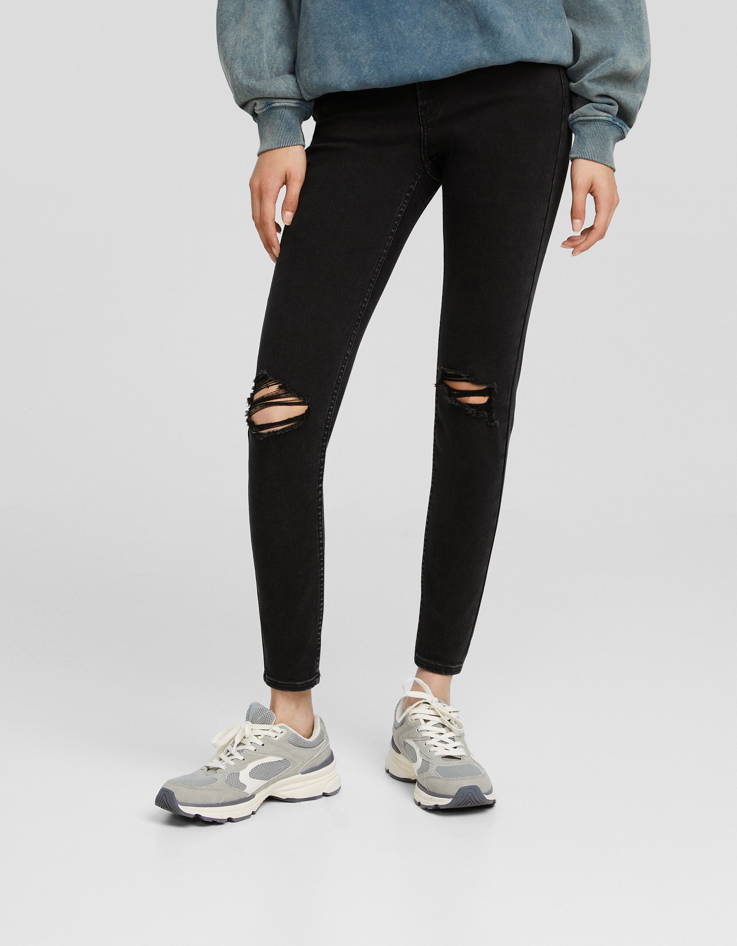 Jeans skinny vintage low waist