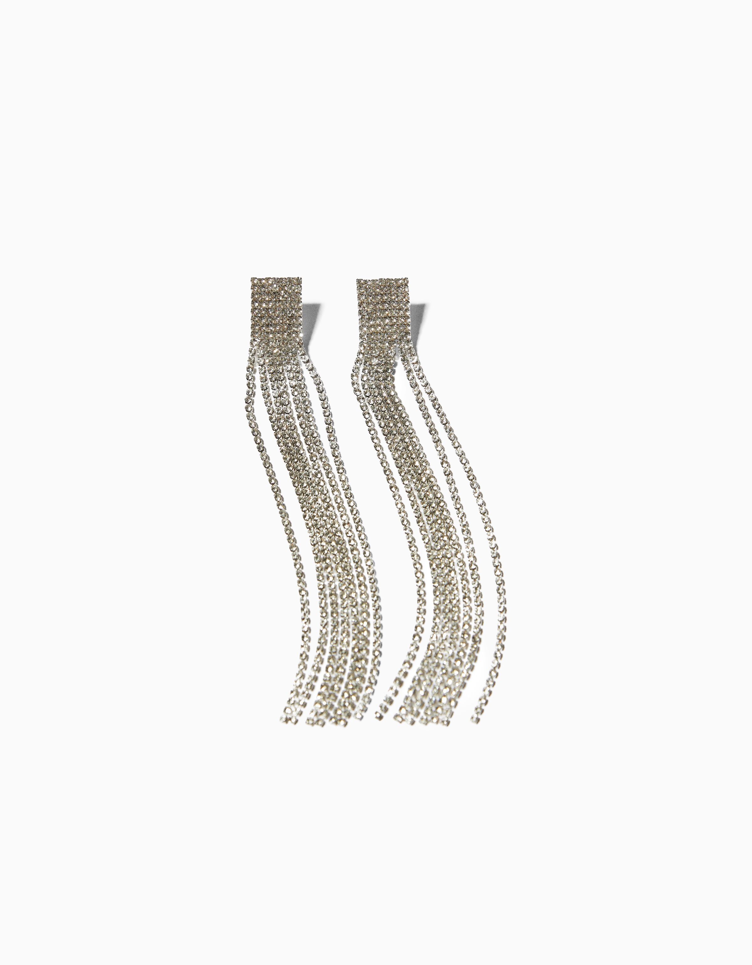 Pendientes cascada pedrería