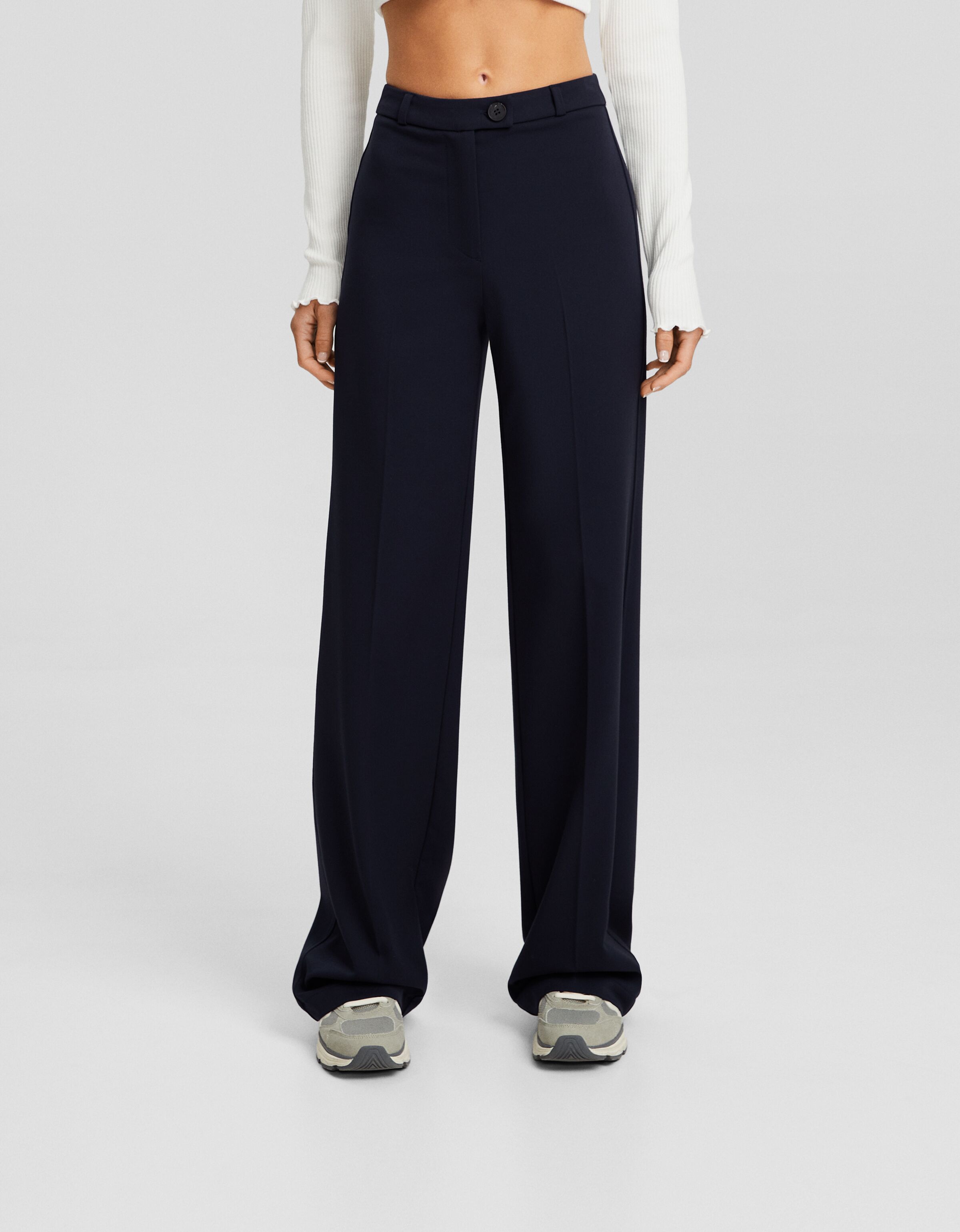 Pantalón wide leg tailoring trabillas