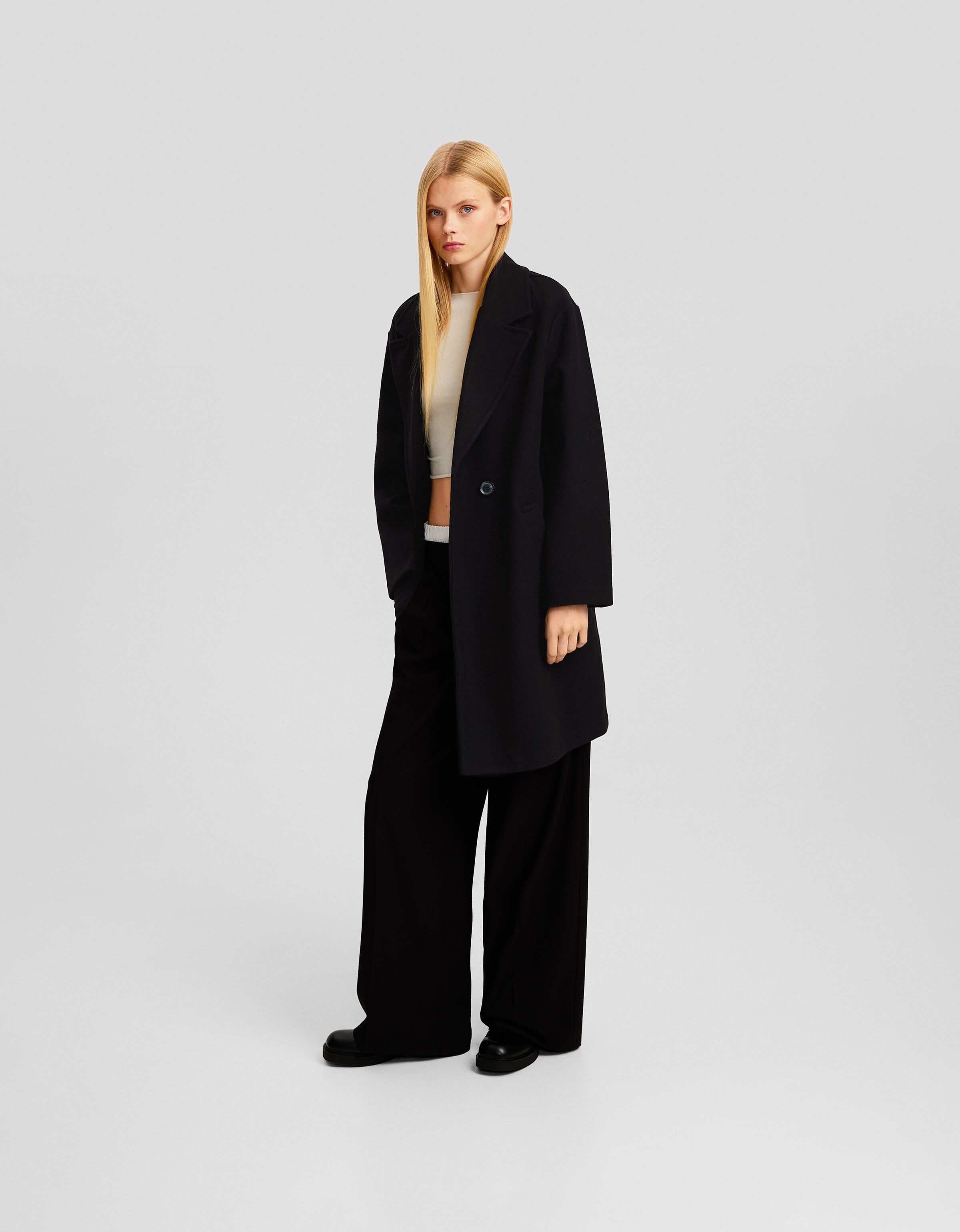 Abrigo cruzado soft doble botonadura