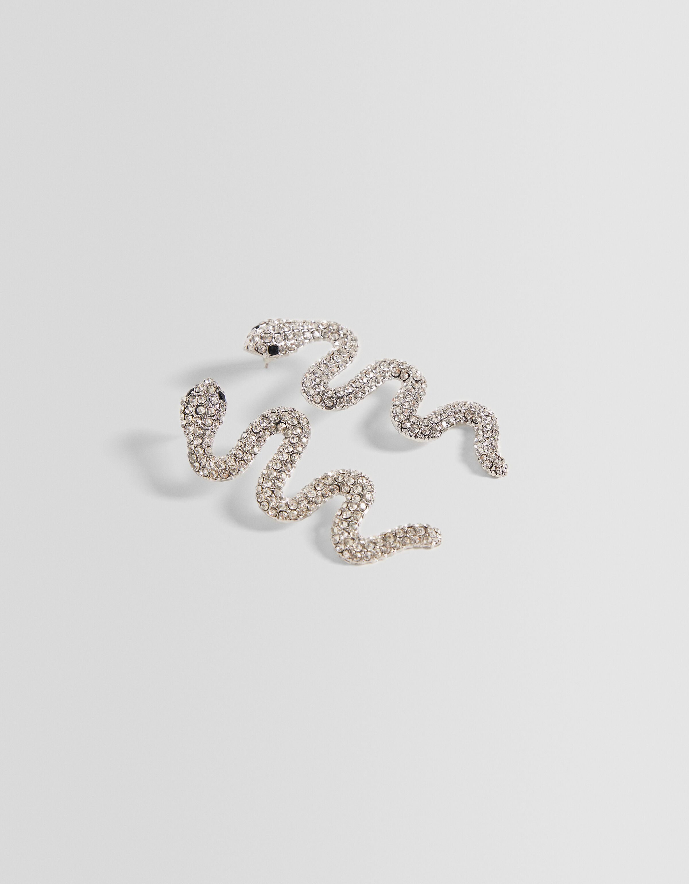 Pendientes serpiente pedrería