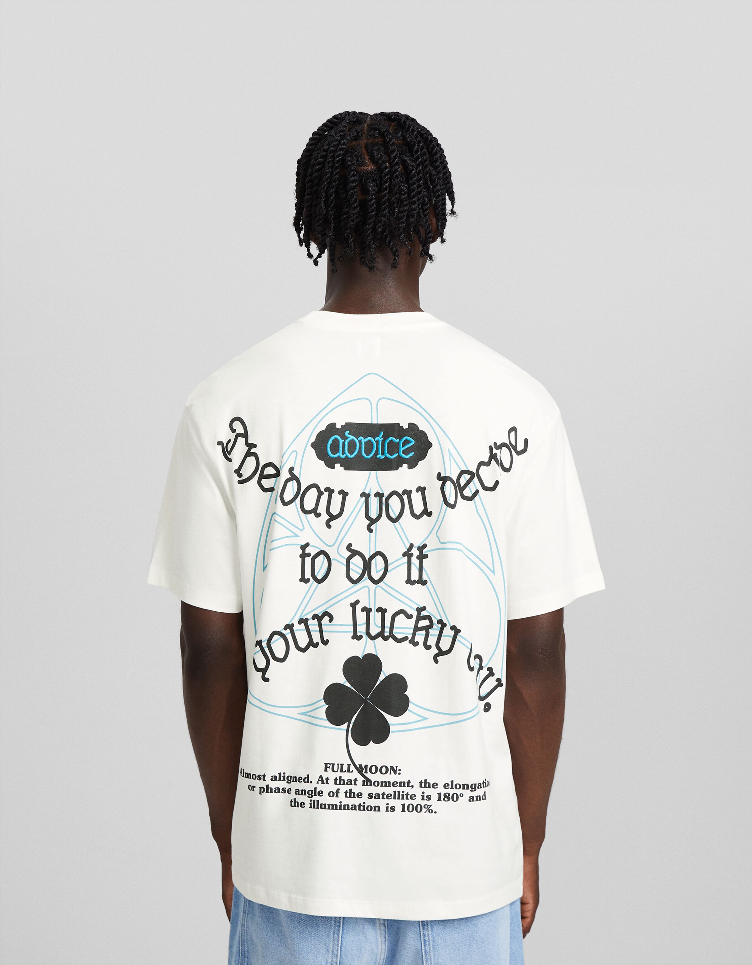 Camiseta manga corta boxy fit print