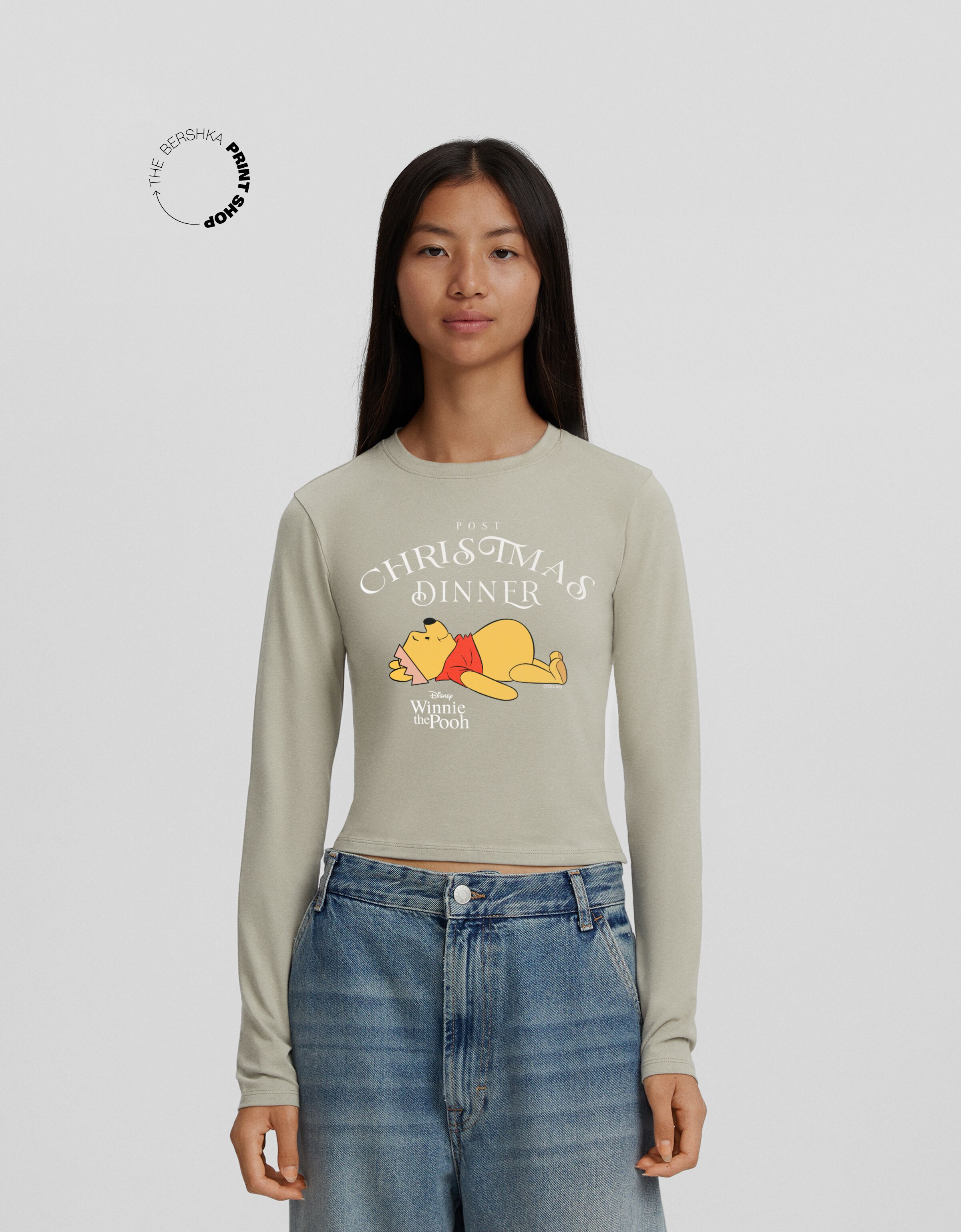 Camiseta Winnie The Pooh manga larga print