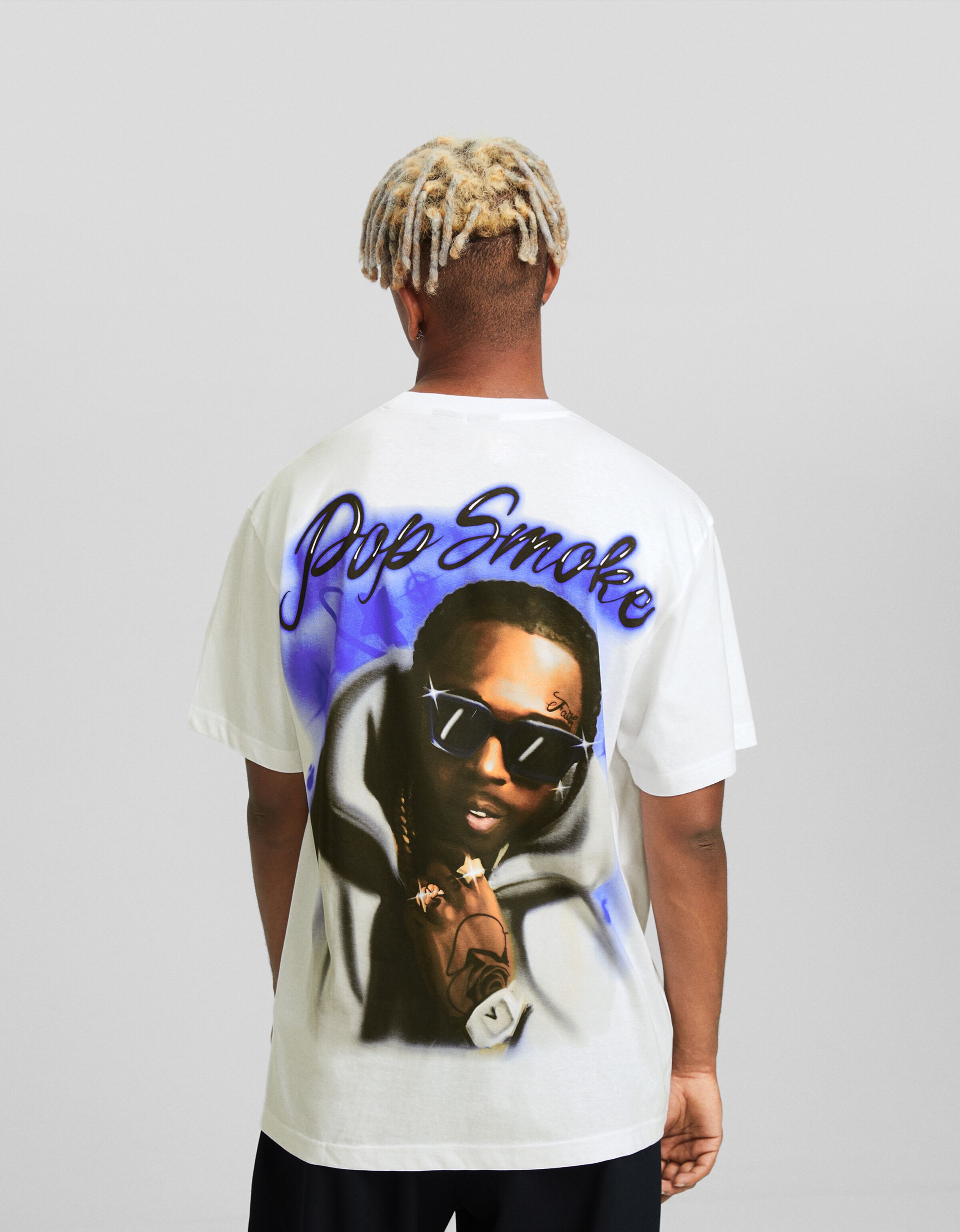 Camiseta Pop Smoke manga corta boxy fit print