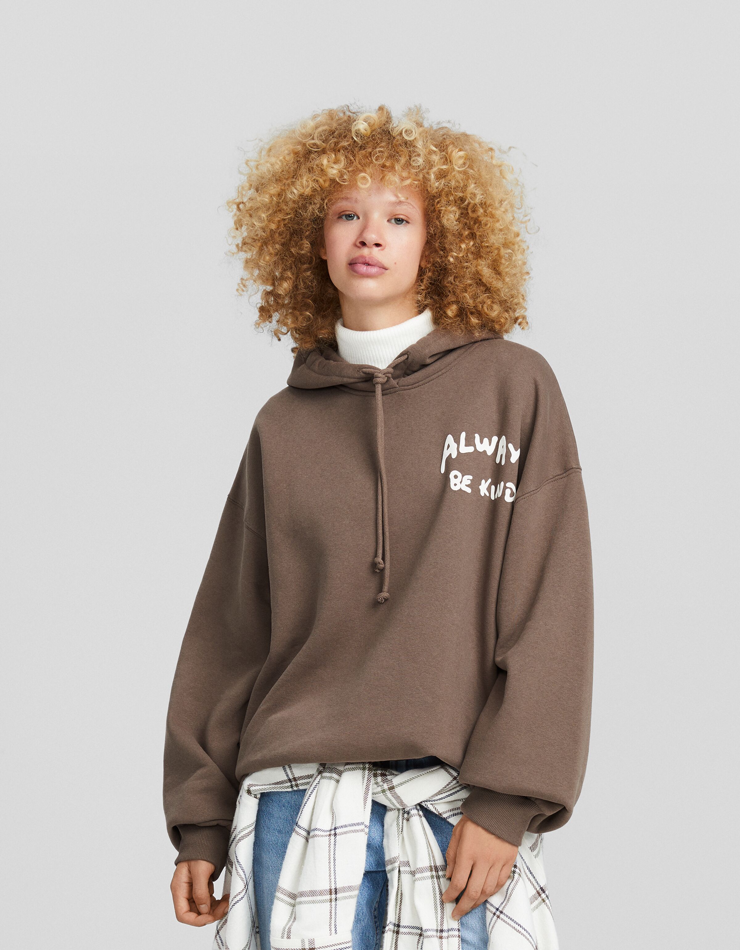 Sudadera capucha print