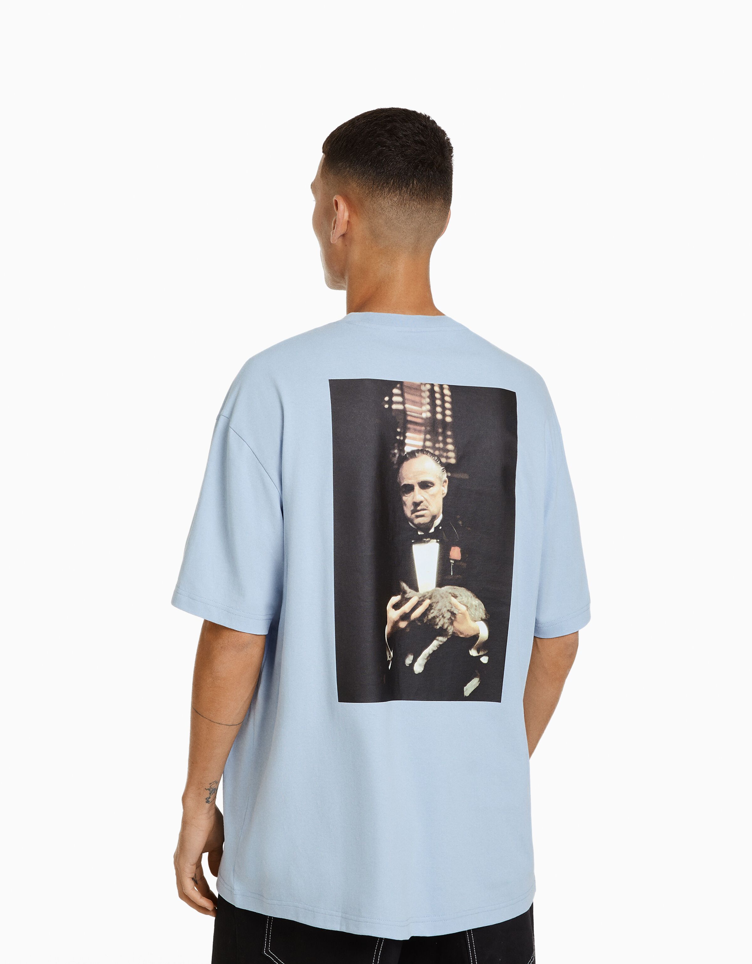 Camiseta The Godfather manga corta boxy fit print