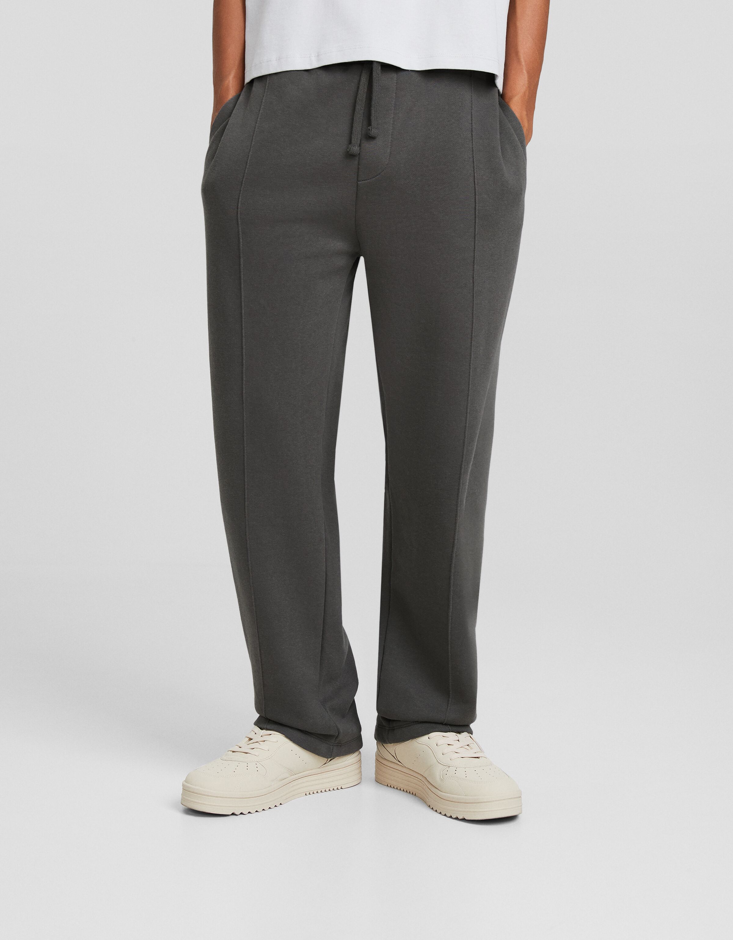 Pantalón wide leg felpa