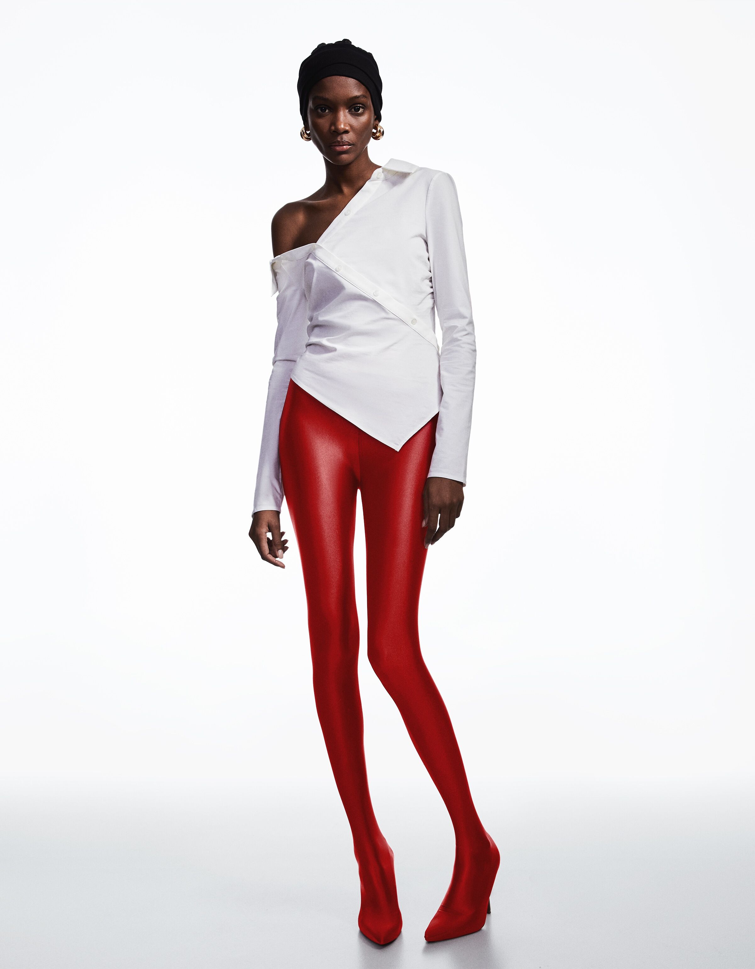 Camisa manga larga confort asimétrica