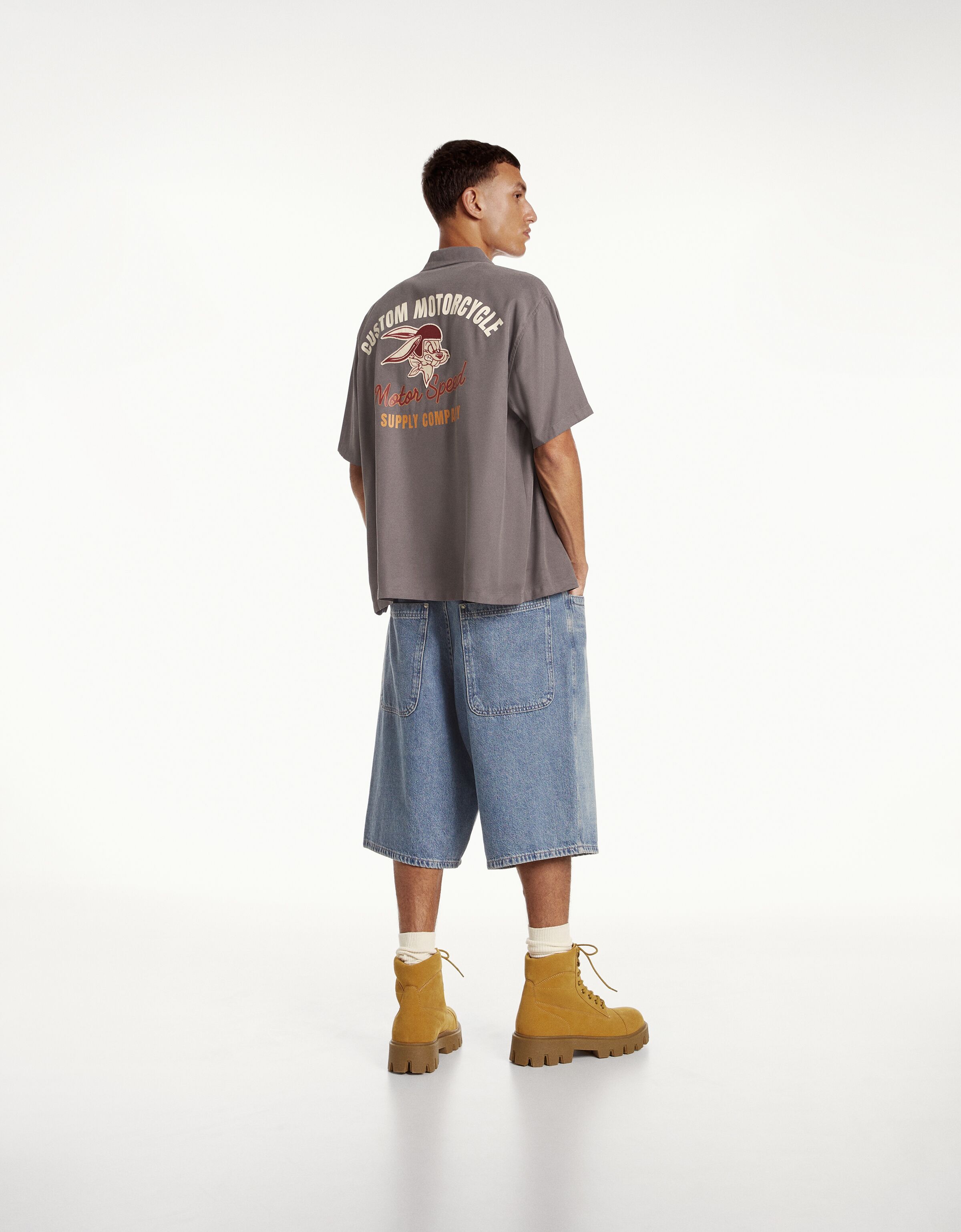 Botines acordonados suela track hombre