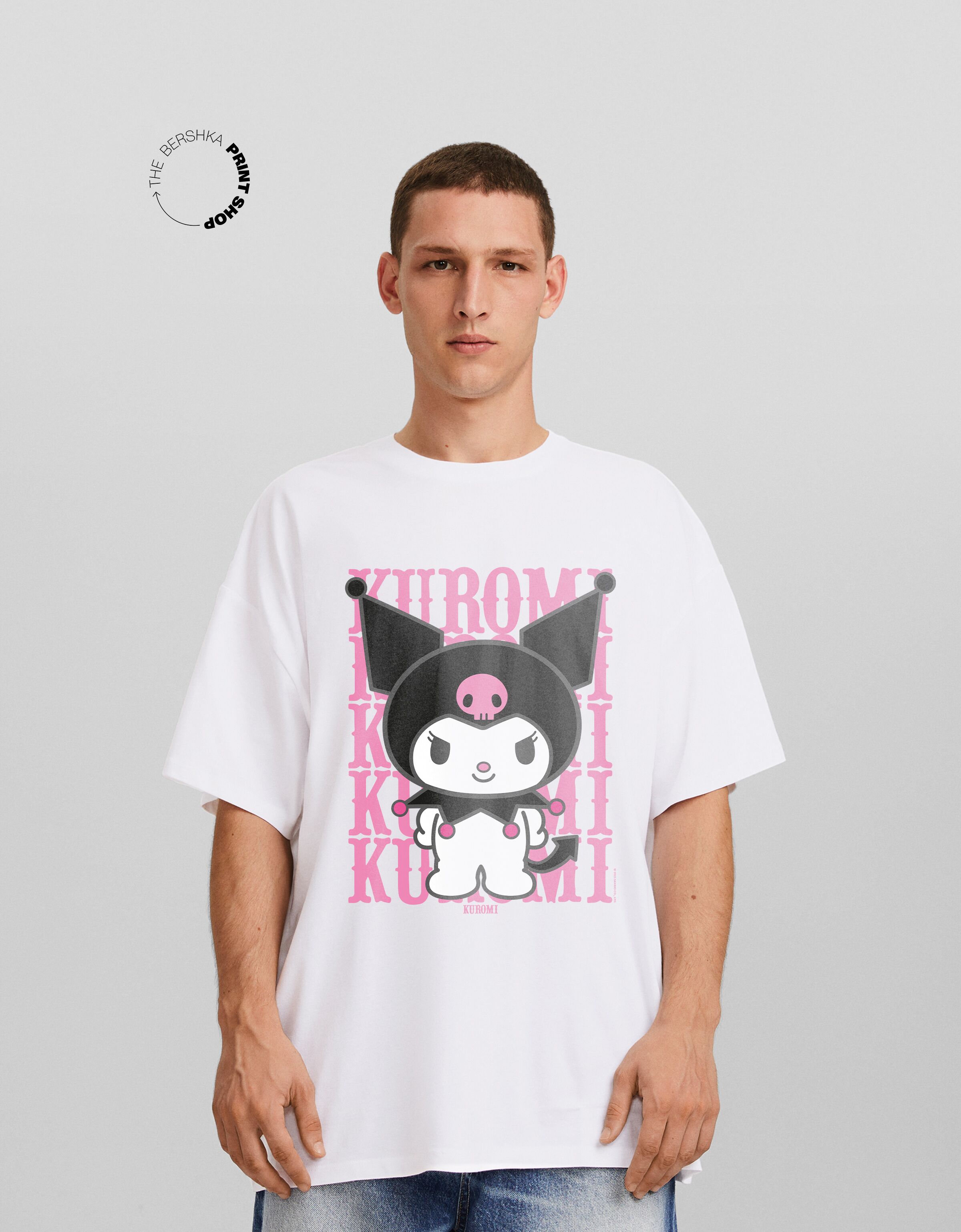 Camiseta Kuromi manga corta oversize print