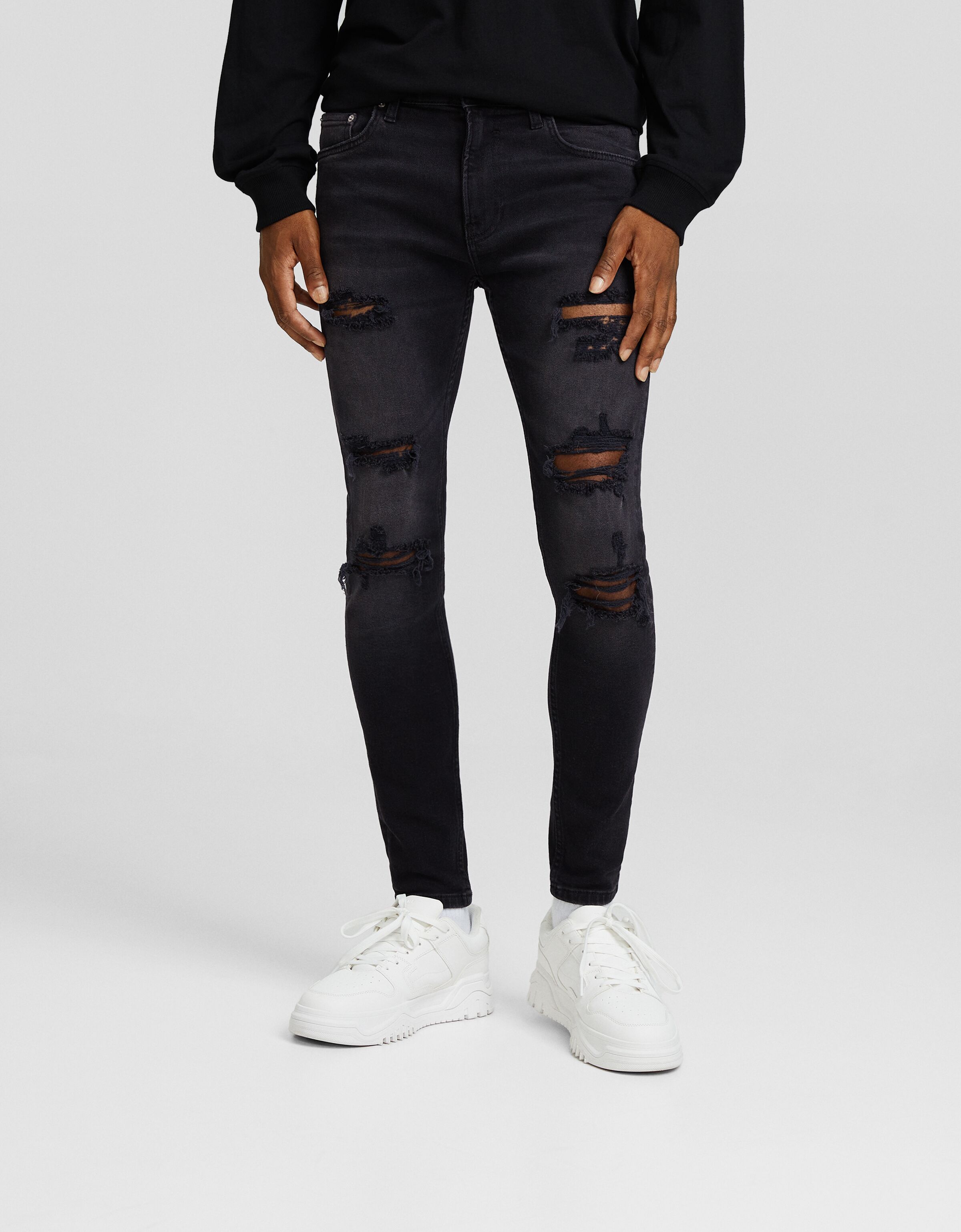 Jeans super skinny rotos