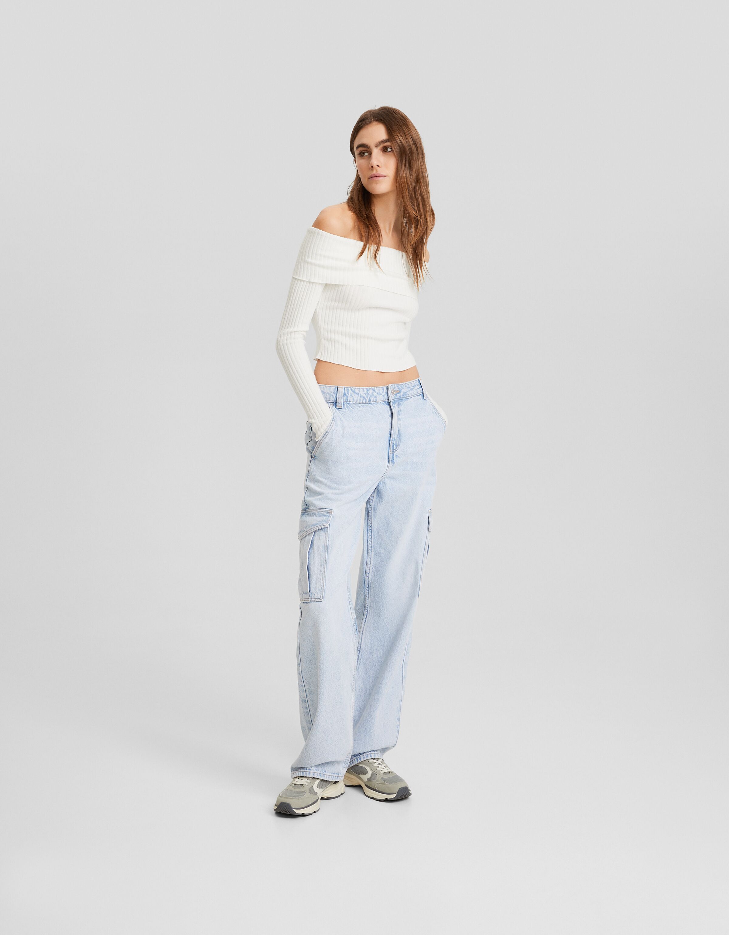 Jeans straight cargo