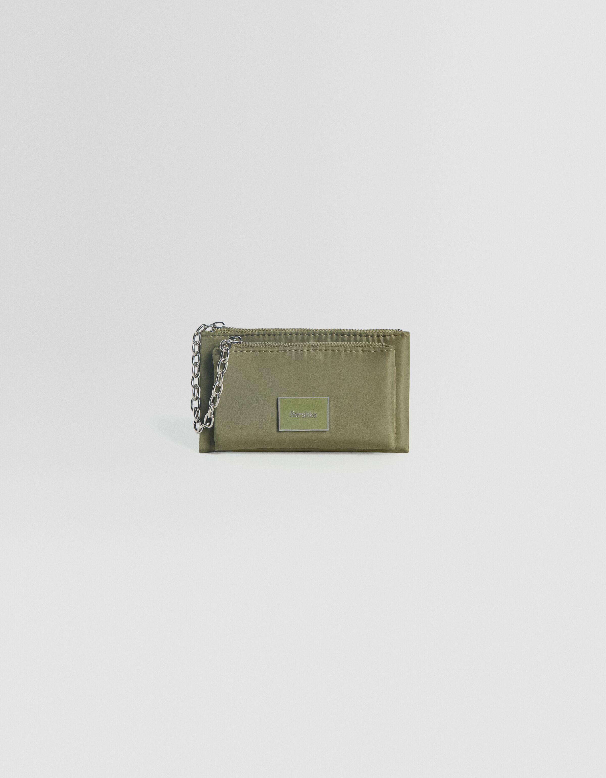Monedero doble cremallera cadena