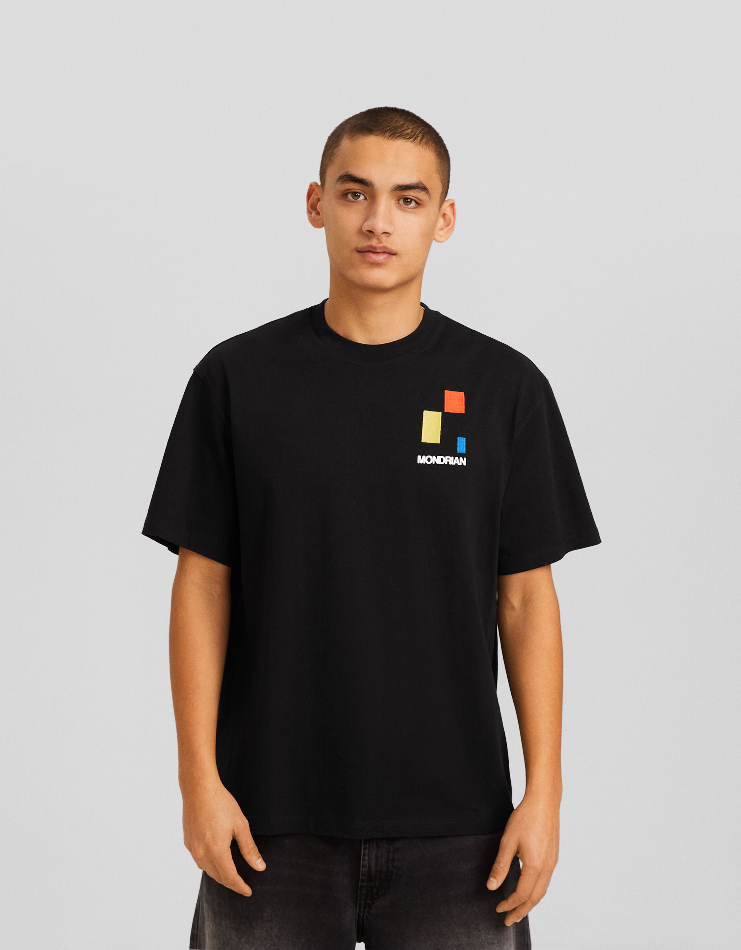 Camiseta manga corta Piet Mondrian oversize