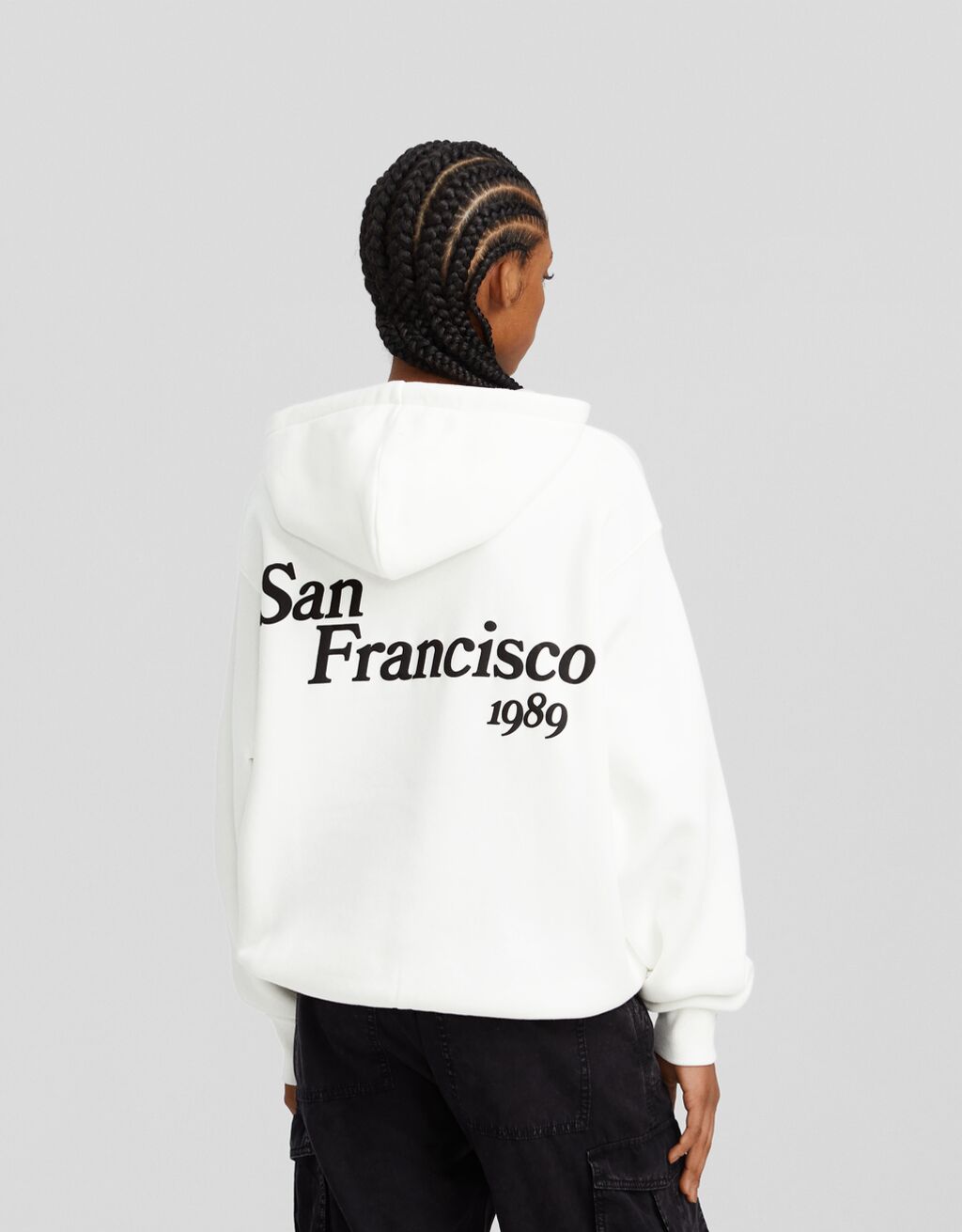 Sudadera capucha print