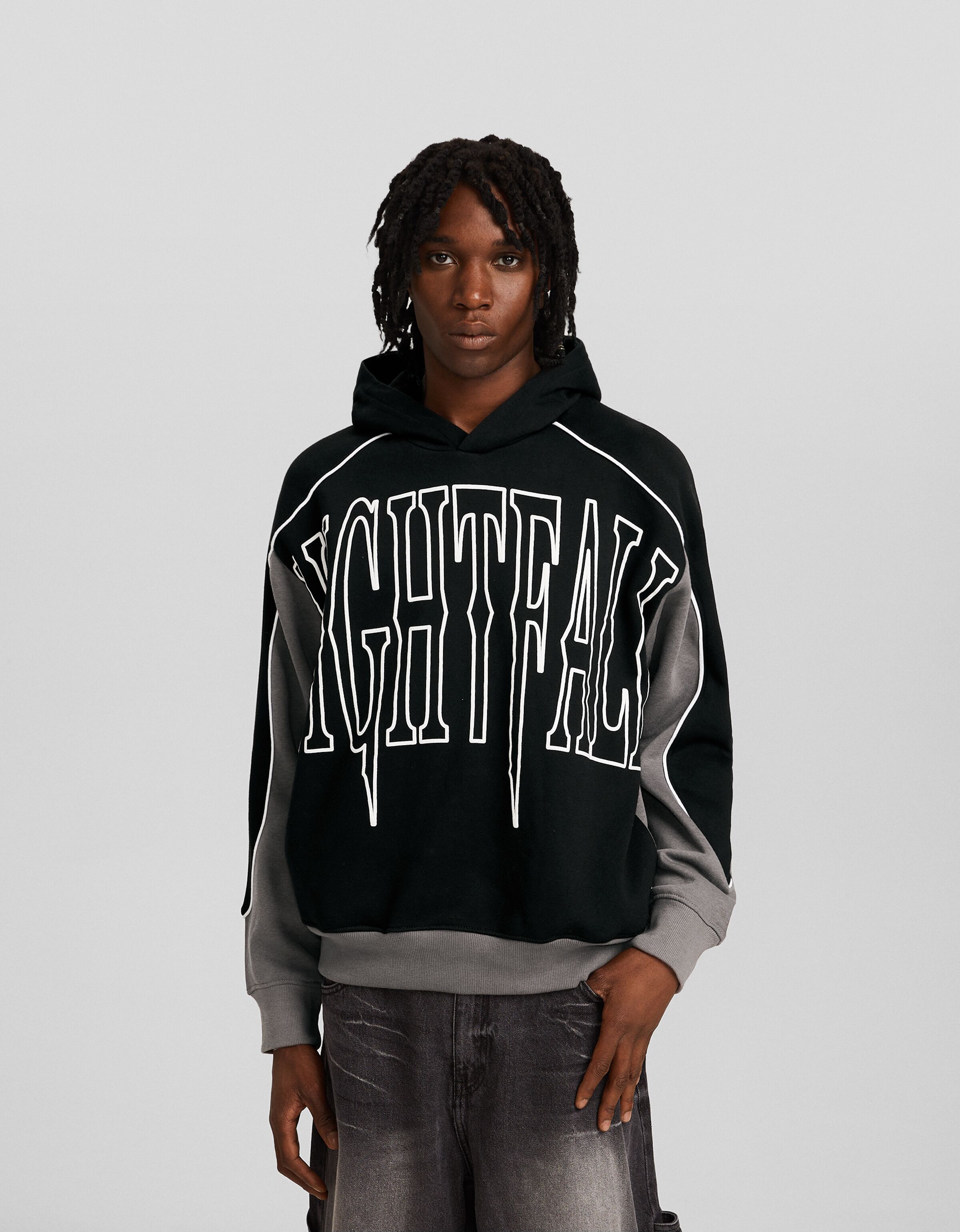 Sudadera capucha print