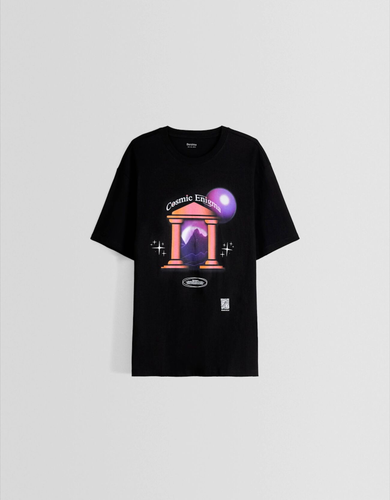 Camiseta Bershka Wearable Art boxy fit print