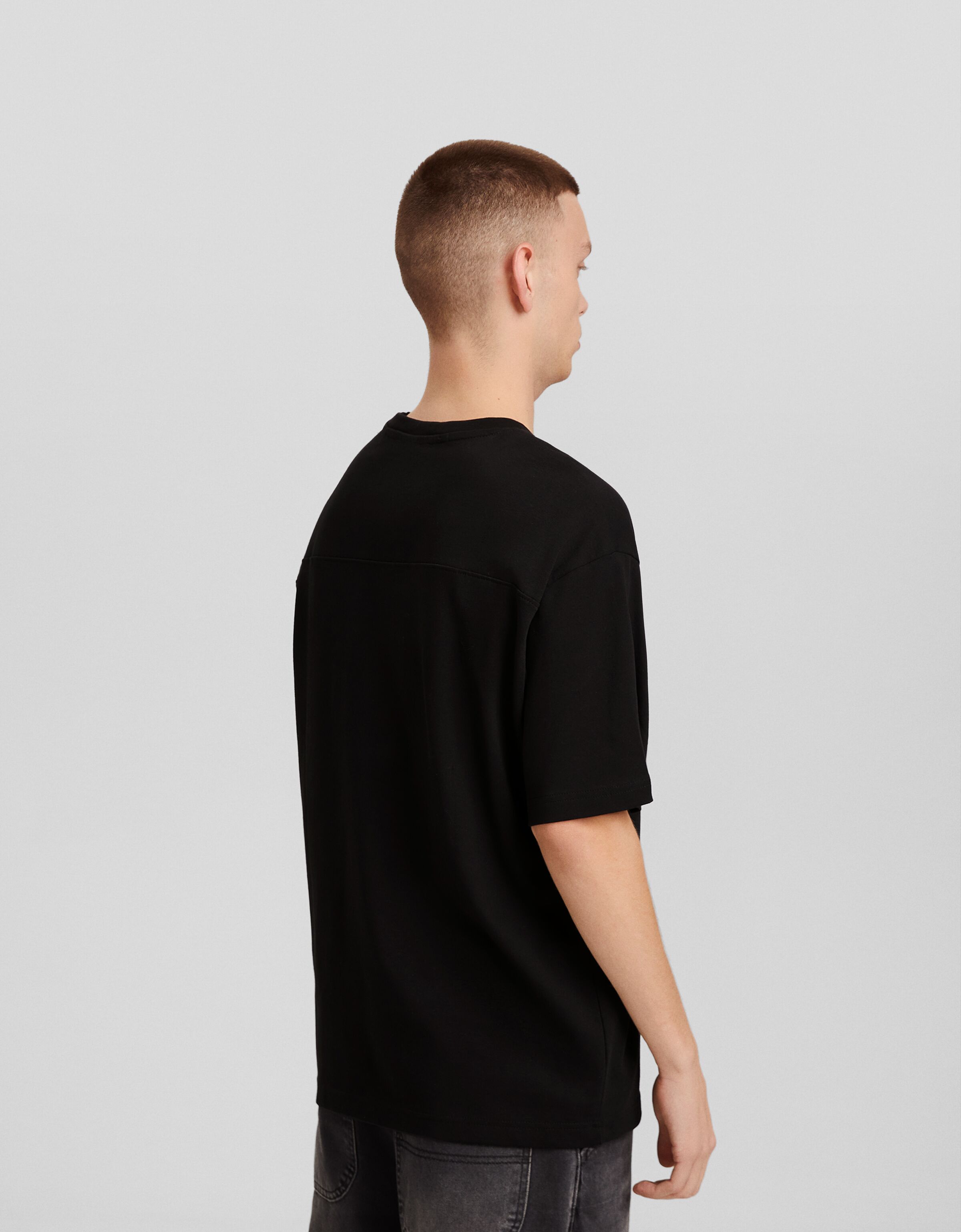 Camiseta manga corta oversize print