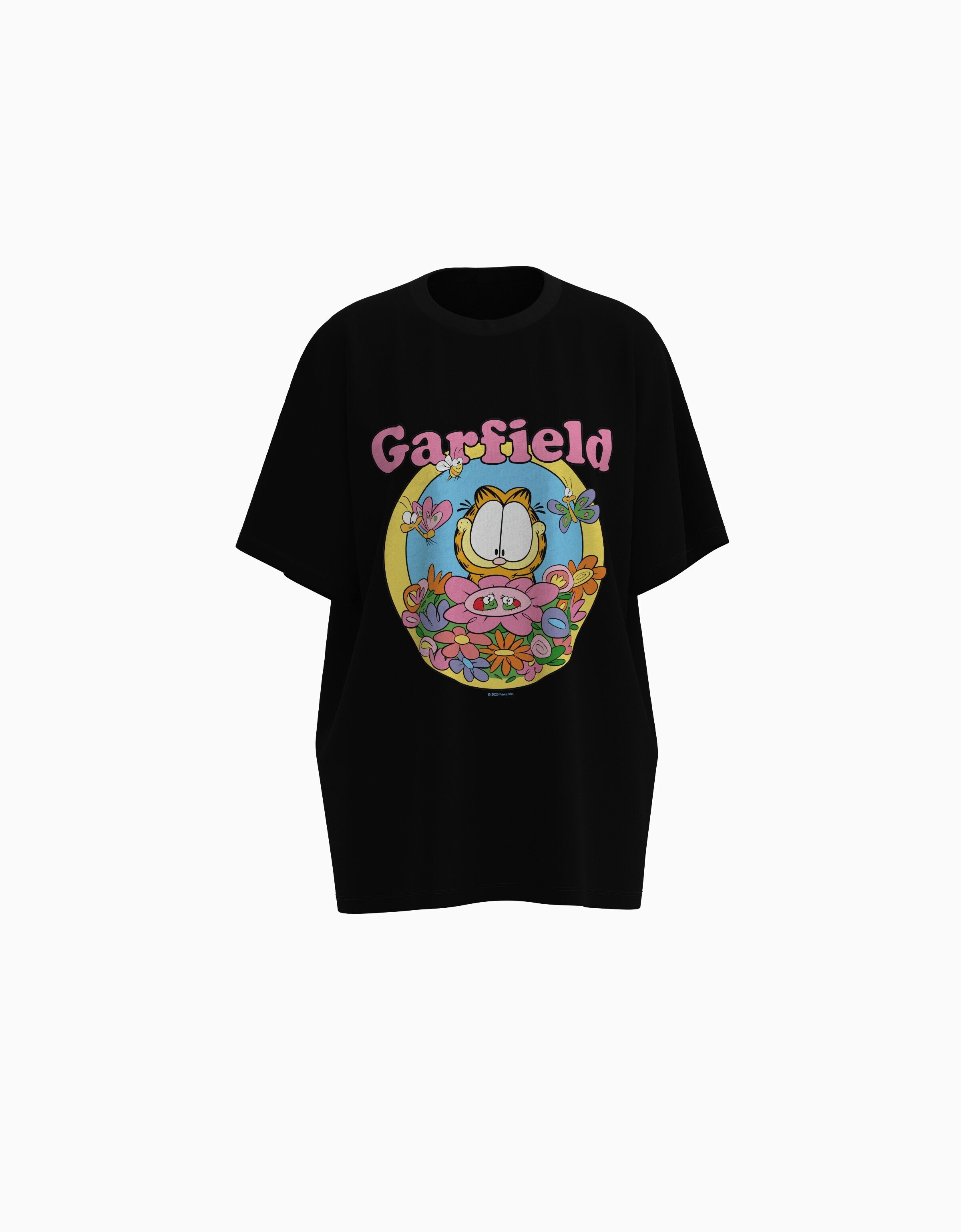 Camiseta Garfield manga corta oversize print