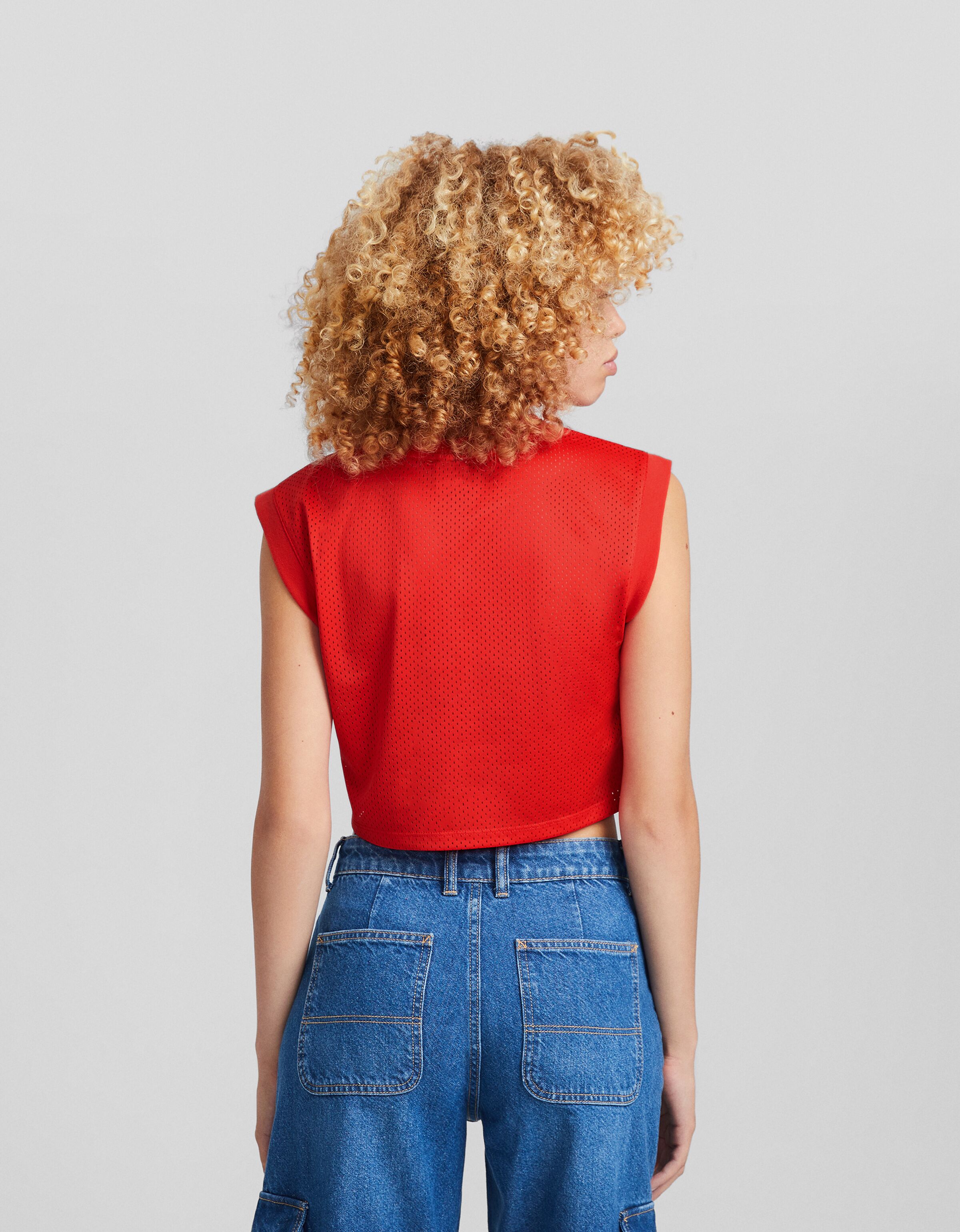 Sudadera sin mangas print New York