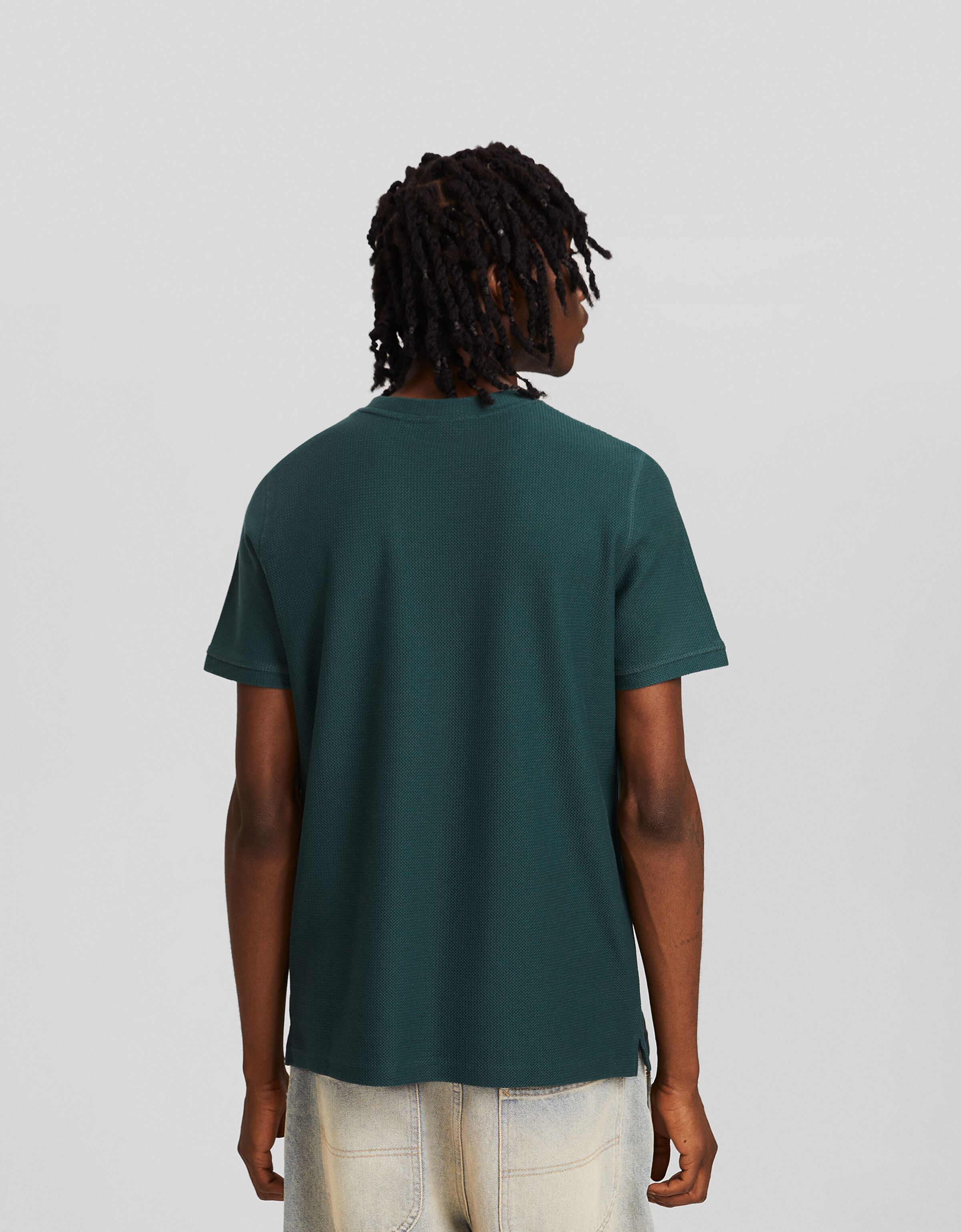 Camiseta manga corta textura