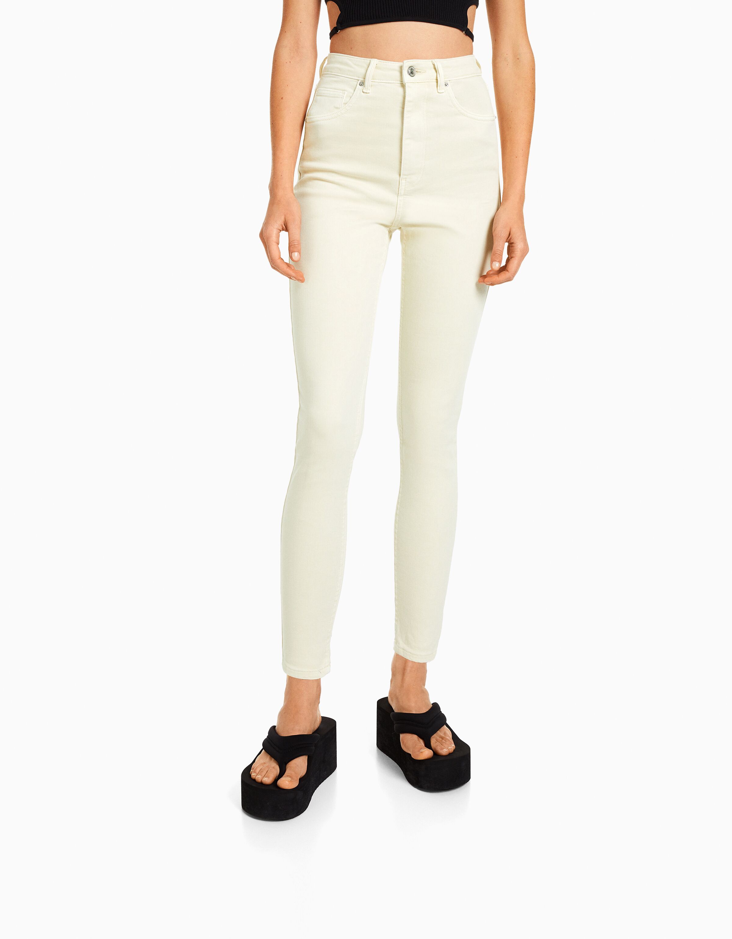 Jeans super high waist skinny