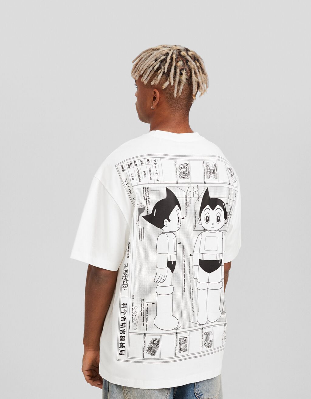 Camiseta Astro Boy manga corta boxy fit print