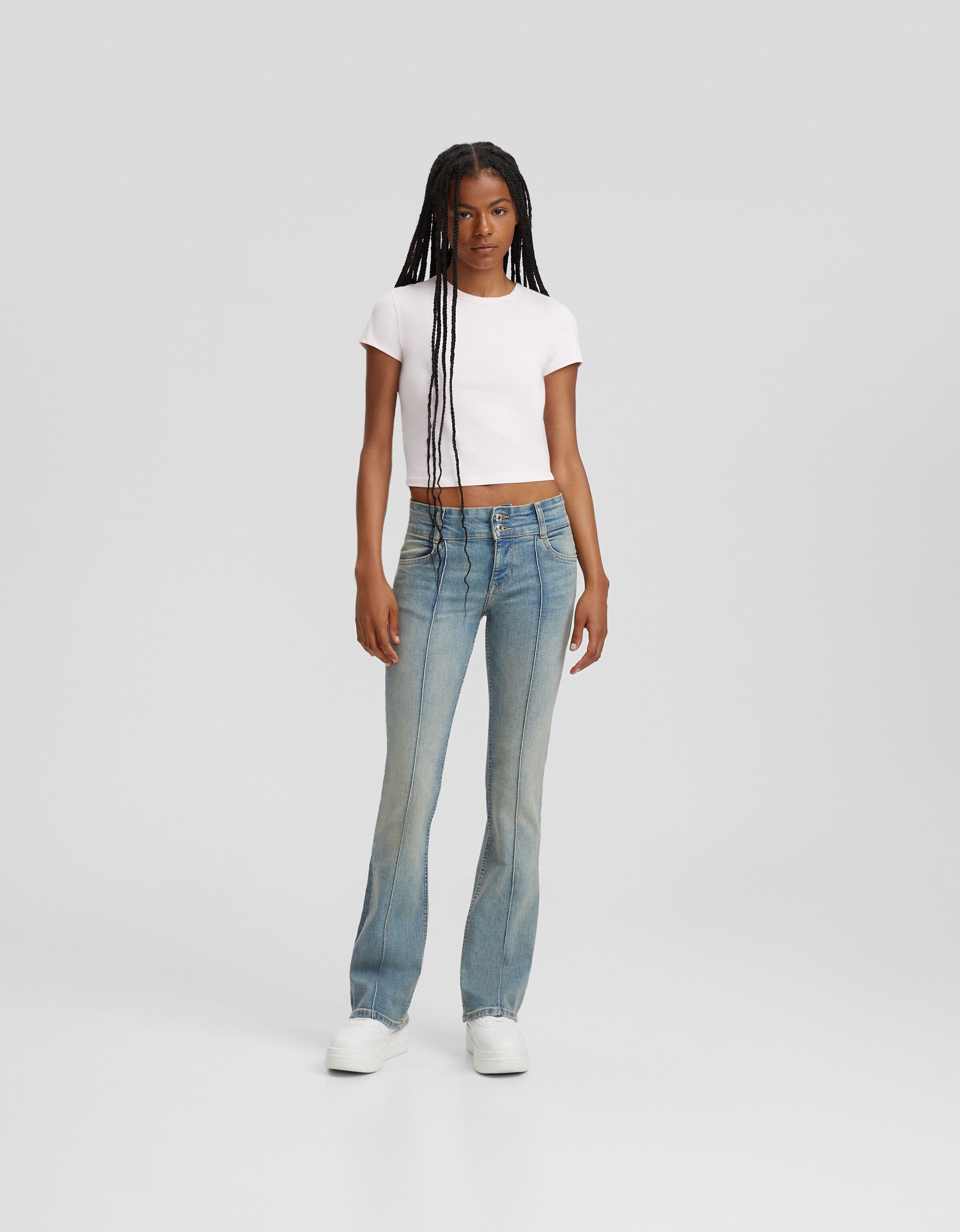 Jeans bootcut low waist